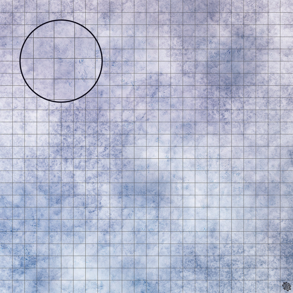 Mats by Mars: Glacial Plain Tabletop Wargaming Play Mat