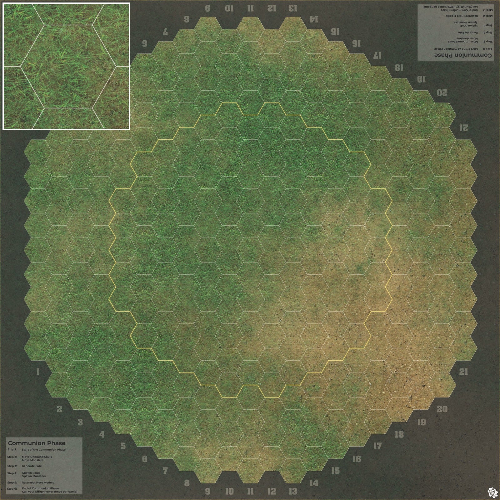 Mats by Mars: Grassy Spring Tabletop Wargaming Play Mat