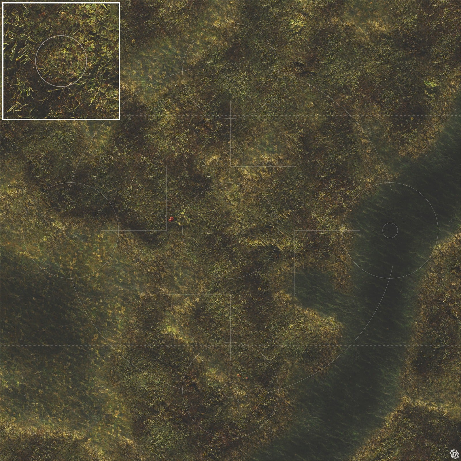 Mats by Mars: Swamplands Tabletop Wargaming Play Mat