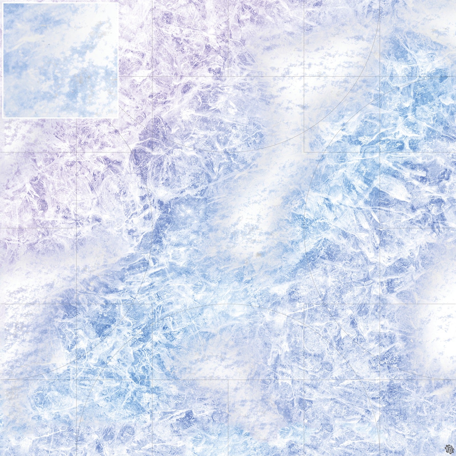 Mats by Mars: Frozen Lake Tabletop Wargaming Play Mat