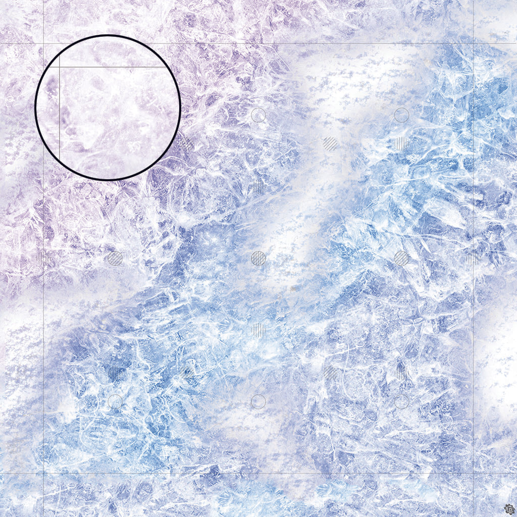 Mats by Mars: Frozen Lake Tabletop Wargaming Play Mat