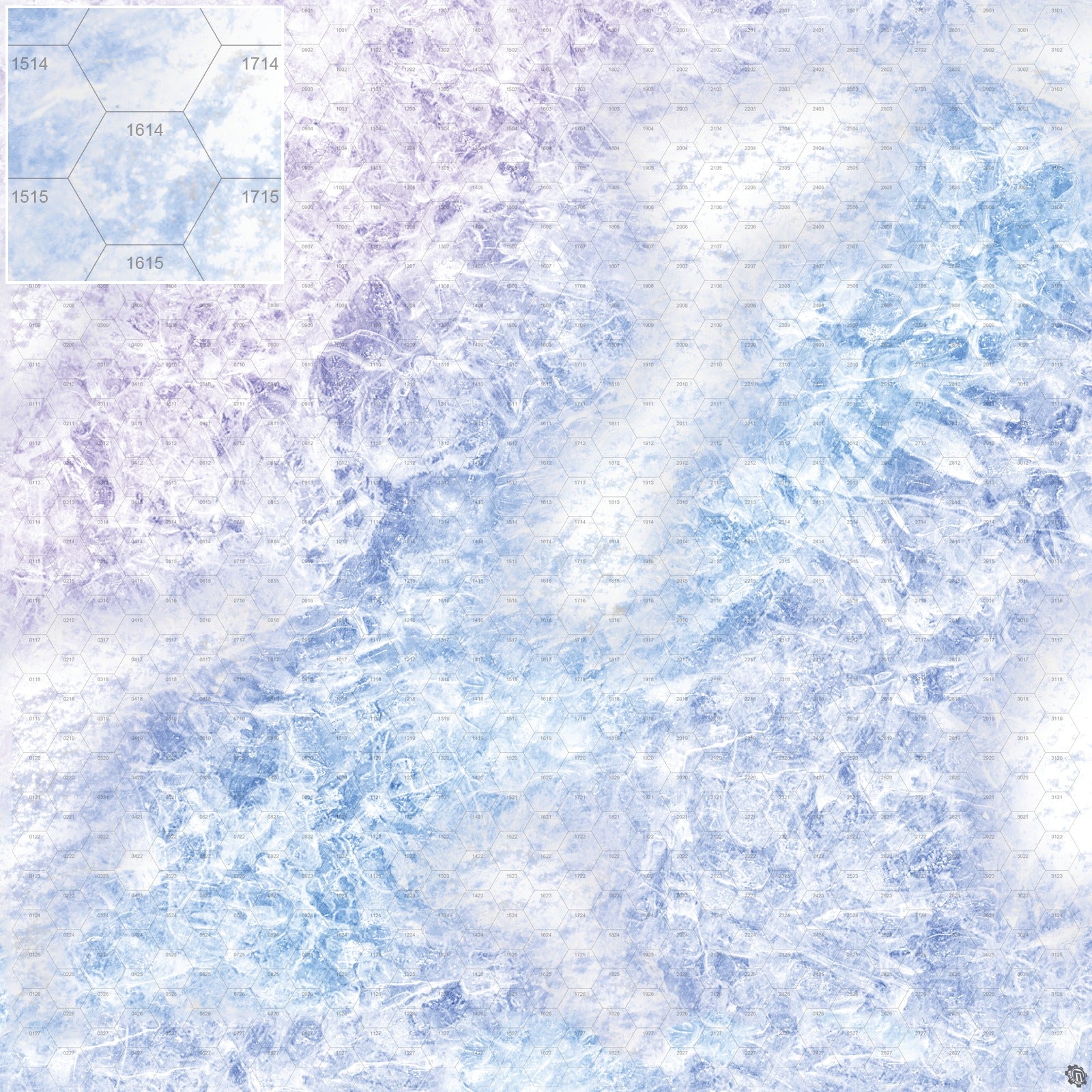 Mats by Mars: Frozen Lake Tabletop Wargaming Play Mat
