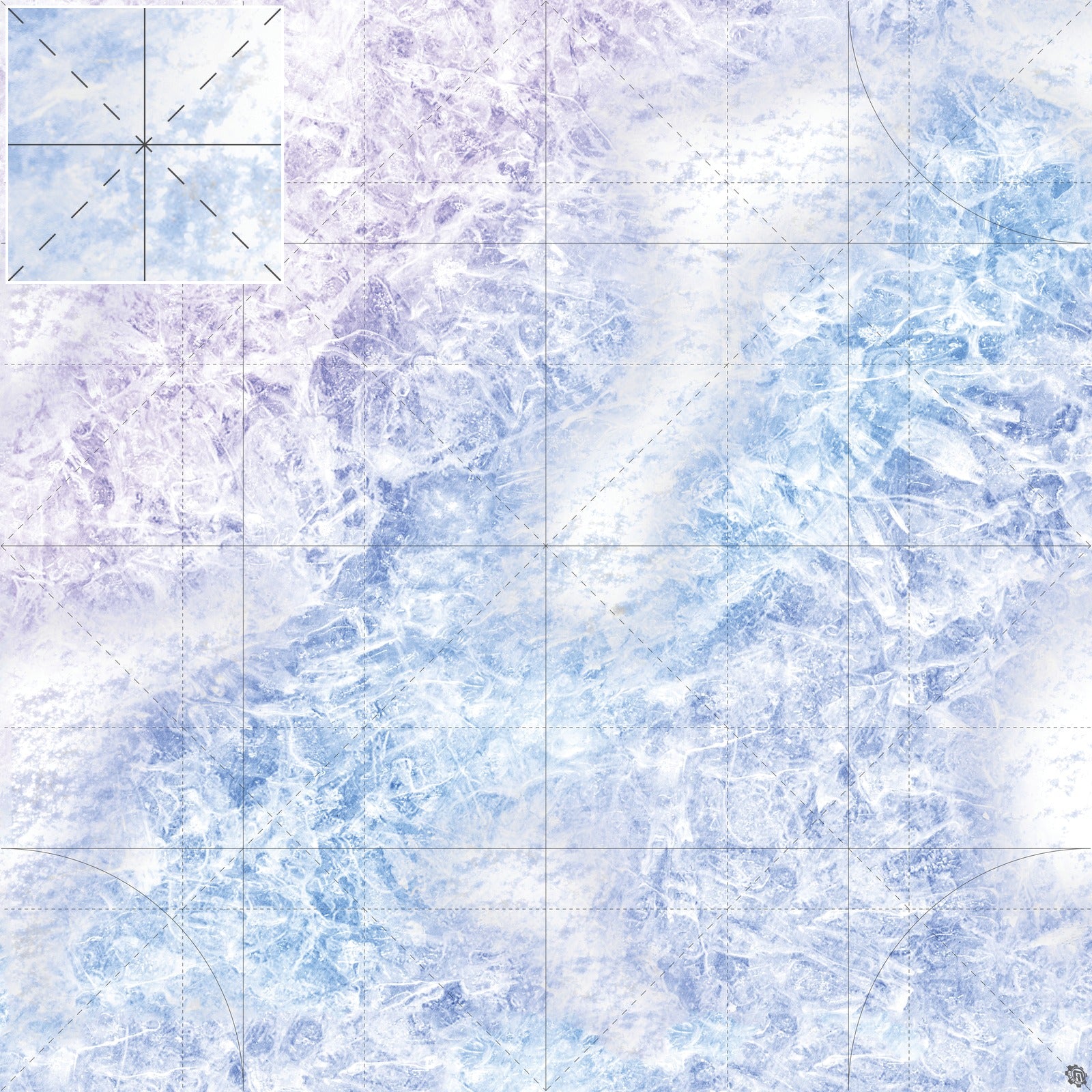 Mats by Mars: Frozen Lake Tabletop Wargaming Play Mat