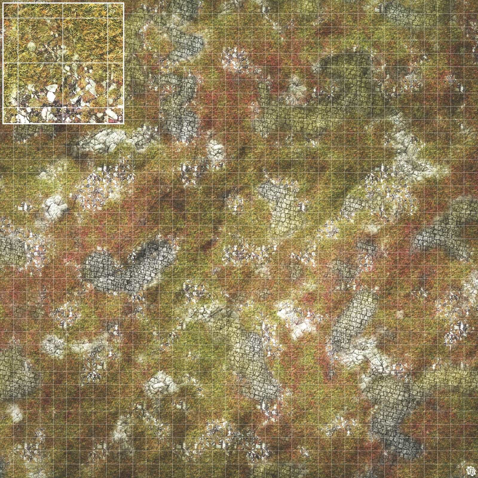 Mats by Mars: Abandoned City Tabletop Wargaming Play Mat