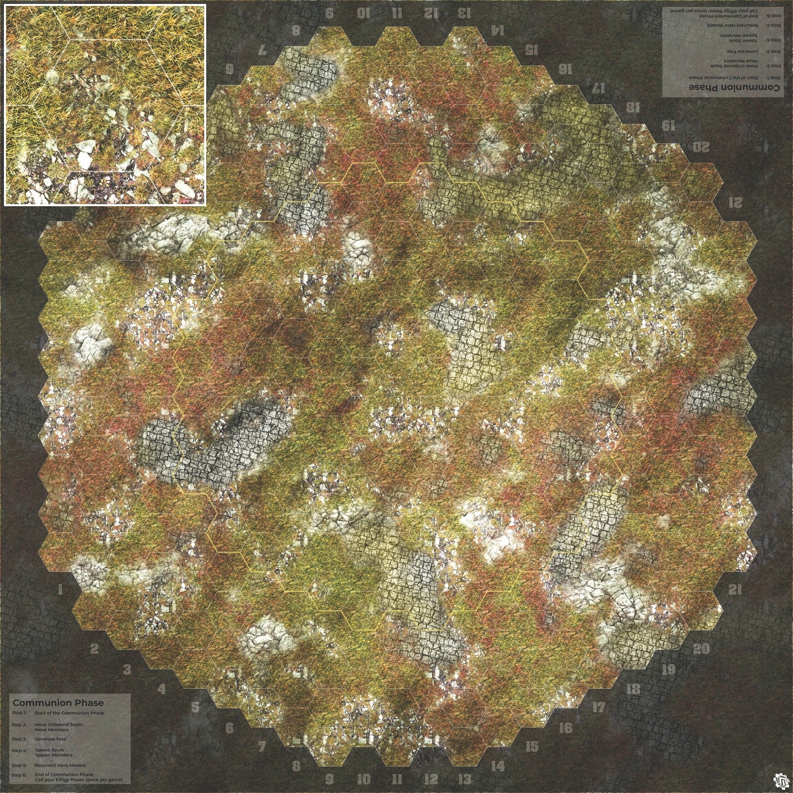 Mats by Mars: Abandoned City Tabletop Wargaming Play Mat