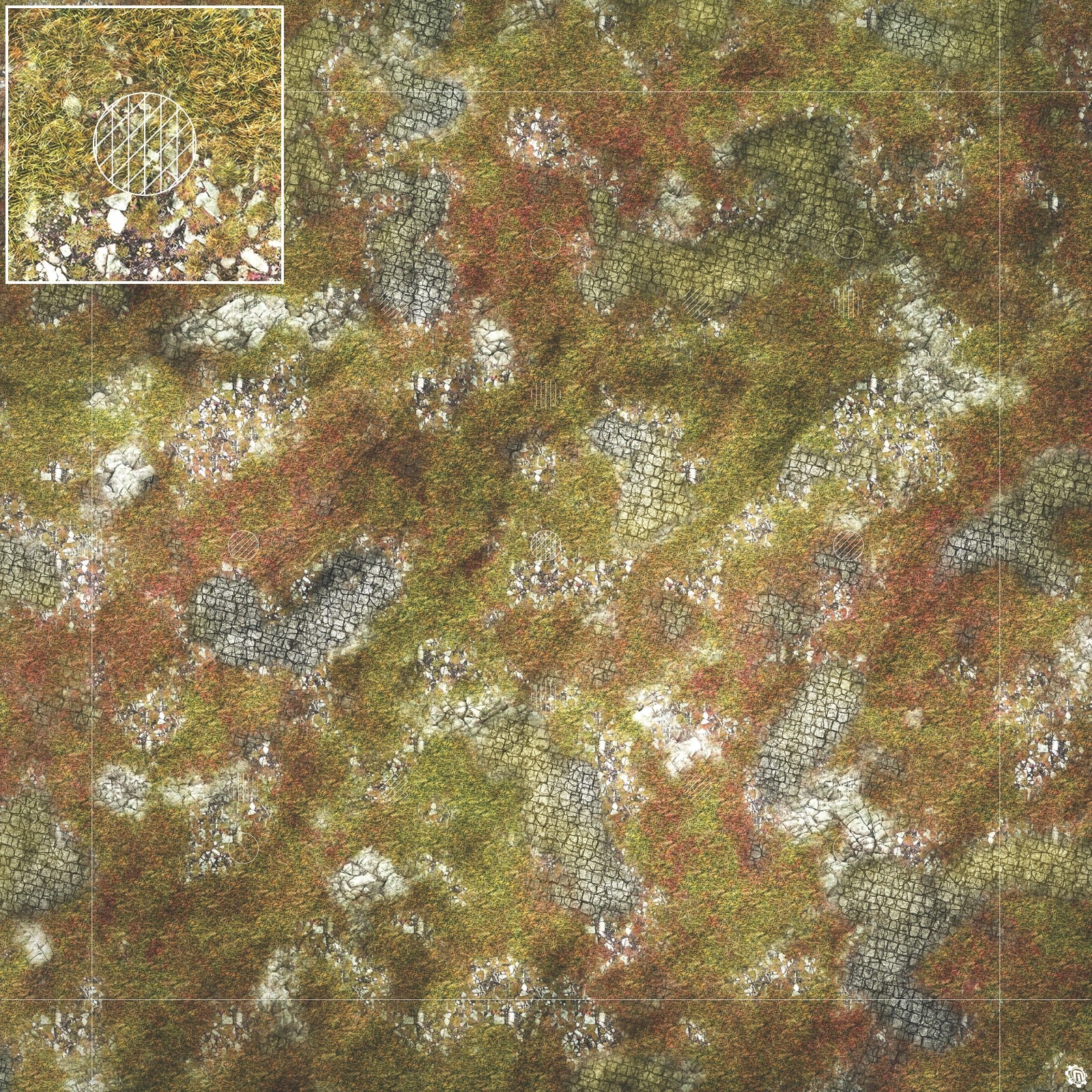 Mats by Mars: Abandoned City Tabletop Wargaming Play Mat
