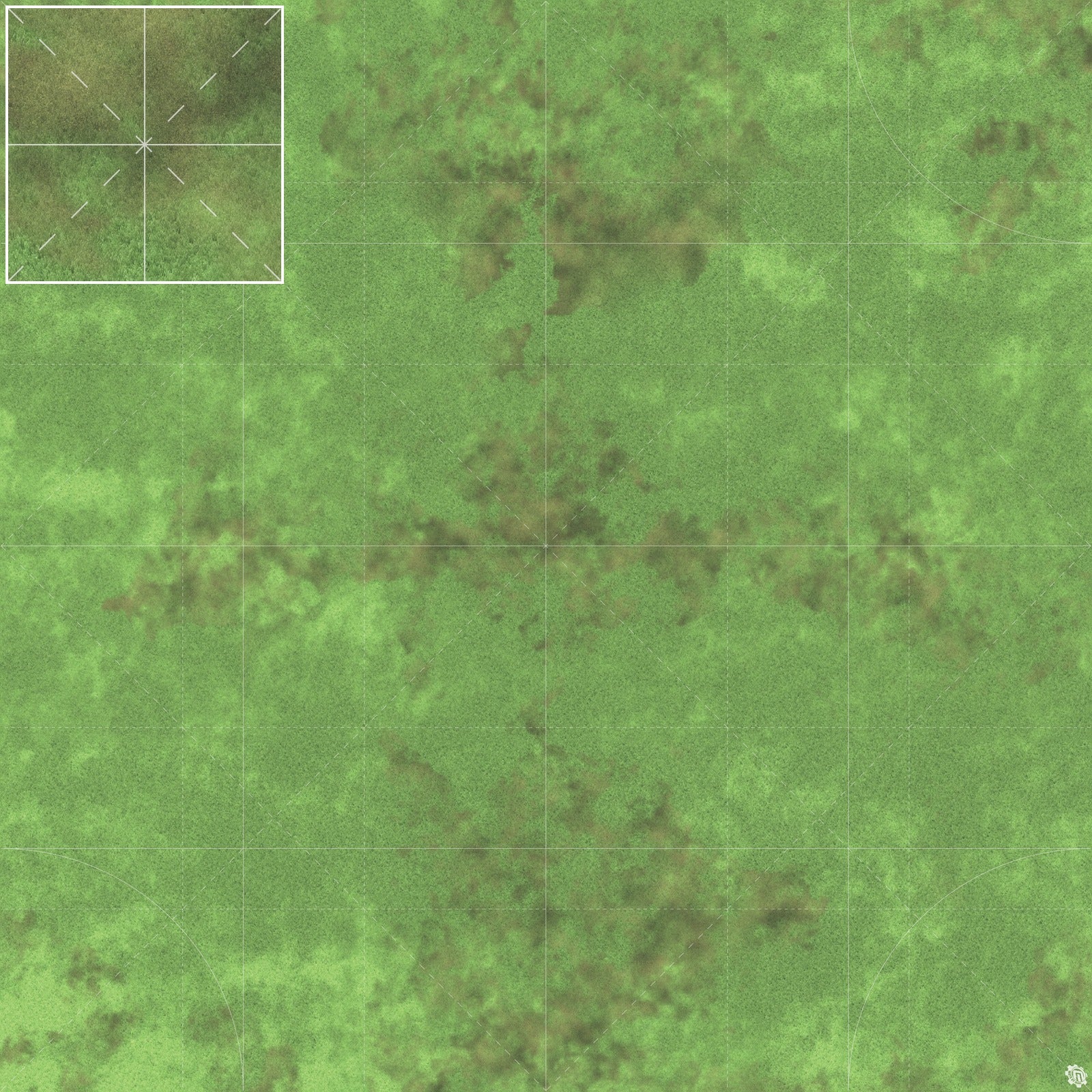 Mats by Mars: Verdant Fields Tabletop Wargaming Play Mat