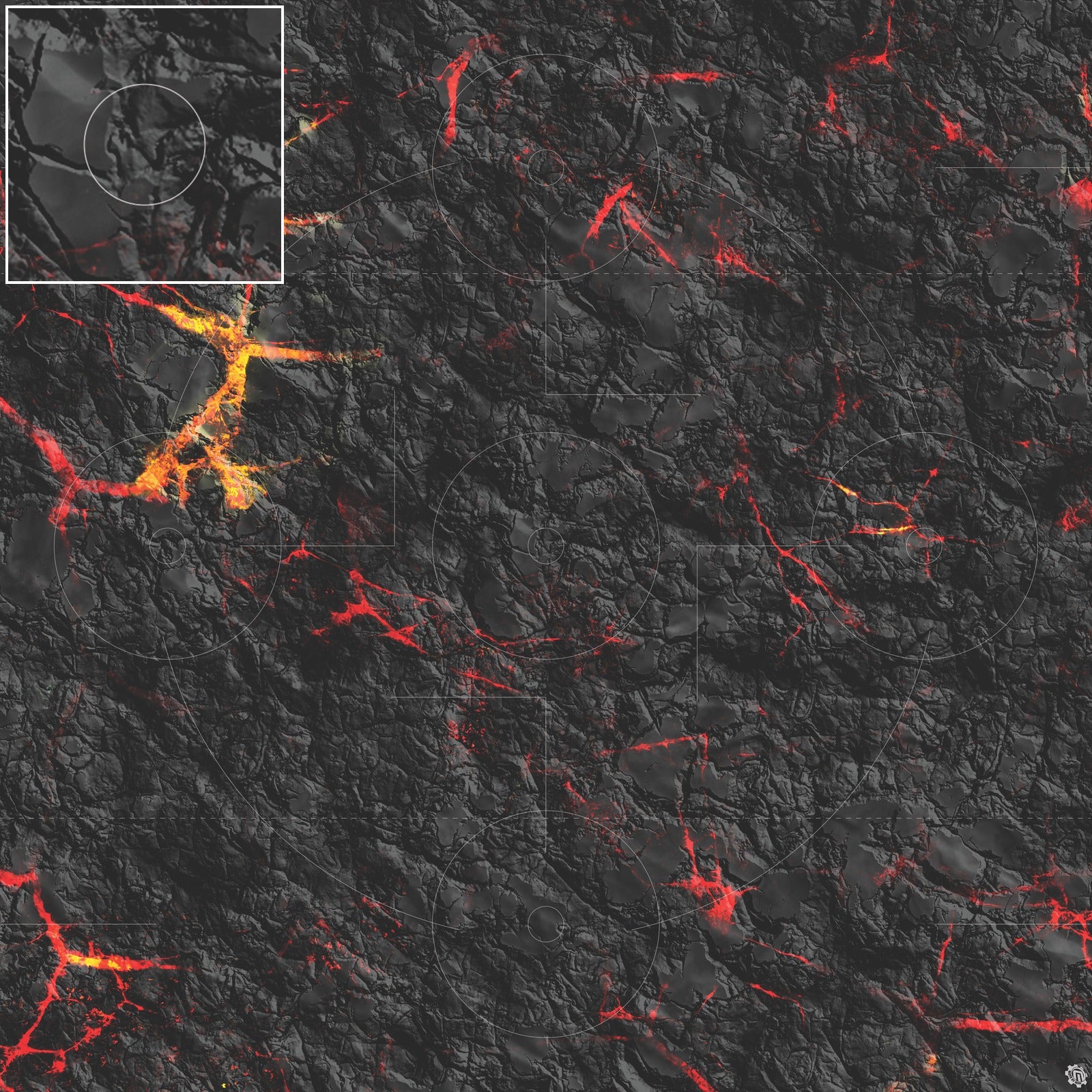 Mats by Mars: Molten Crust Tabletop Wargaming Play Mat