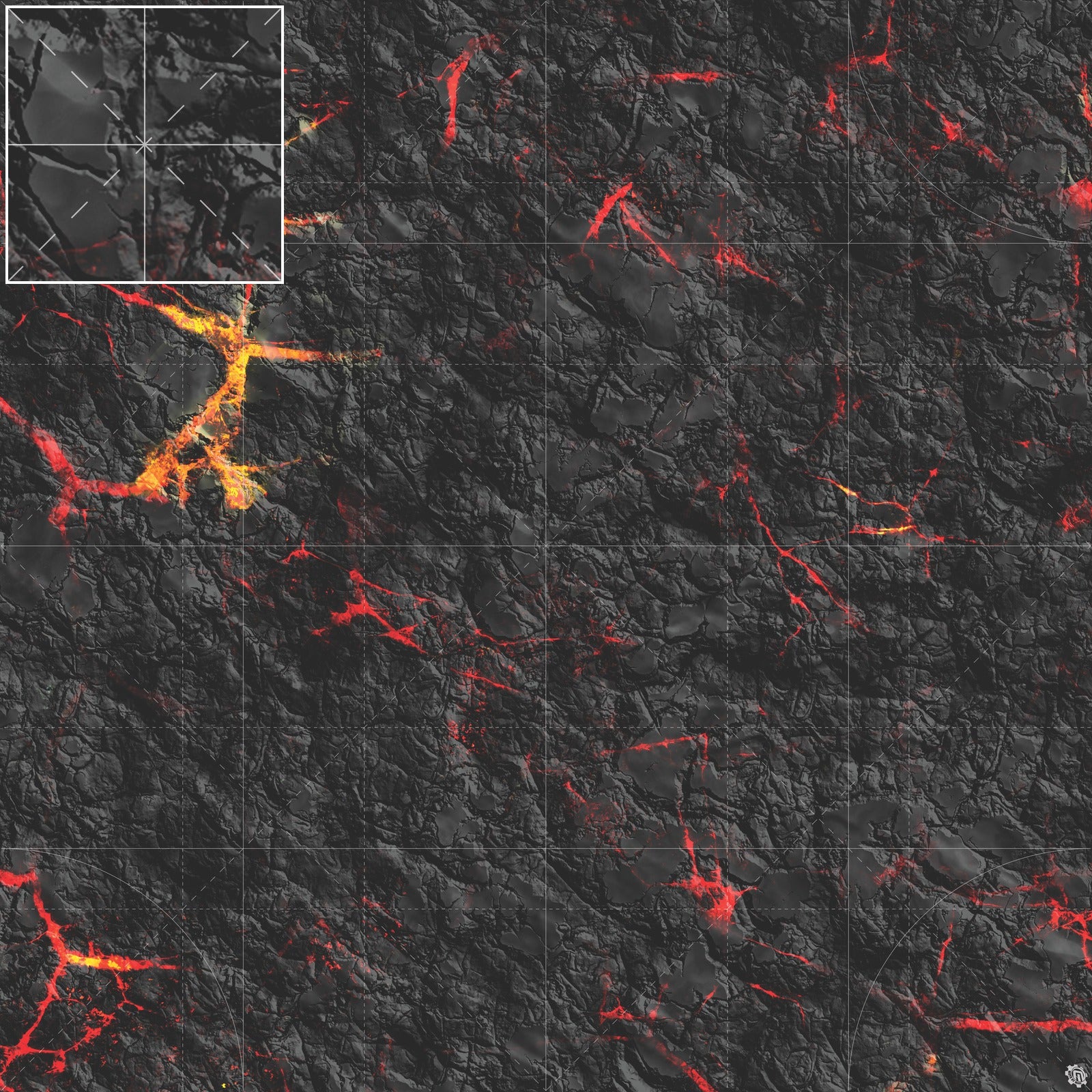 Mats by Mars: Molten Crust Tabletop Wargaming Play Mat