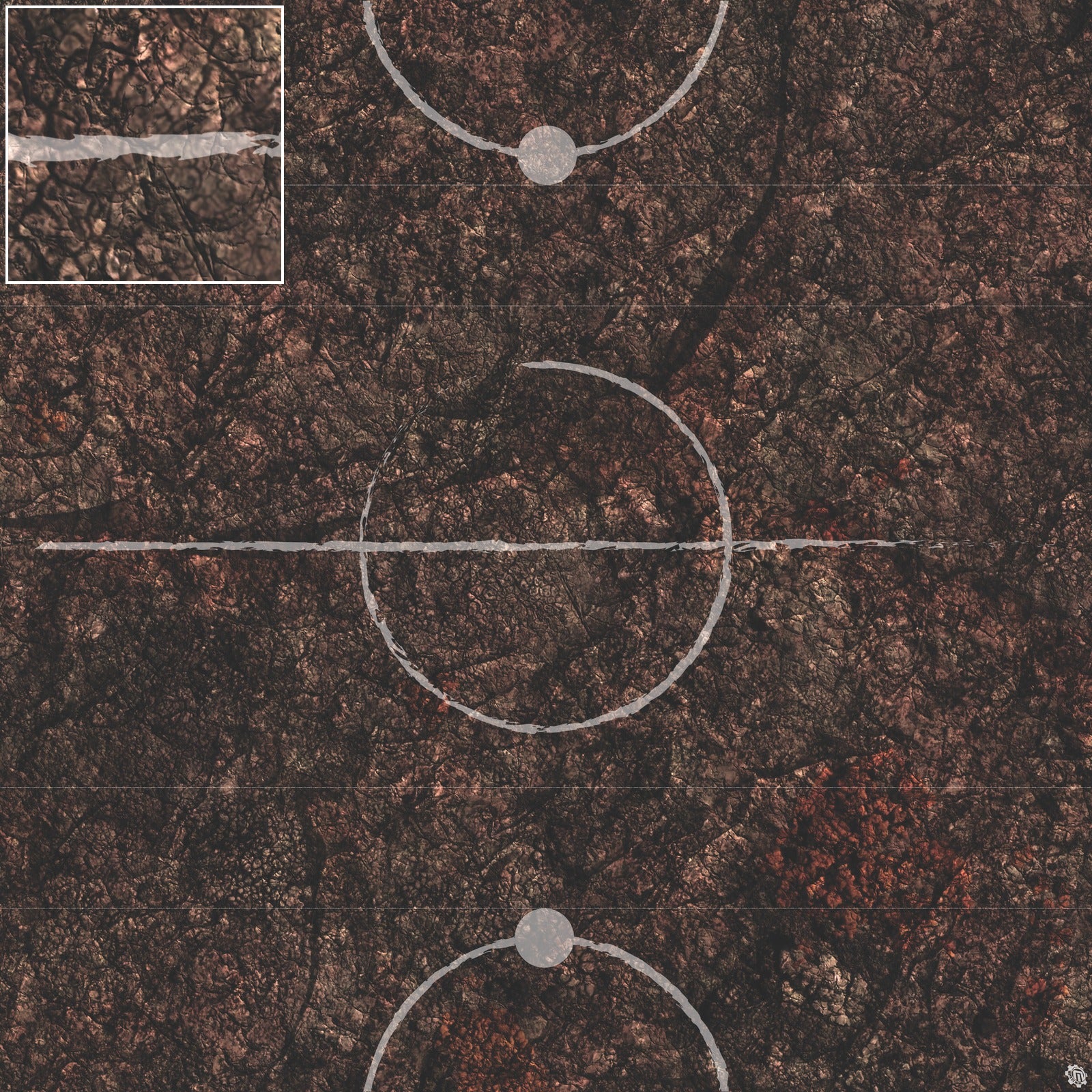 Mats by Mars: Shattered Soil Tabletop Wargaming Play Mat
