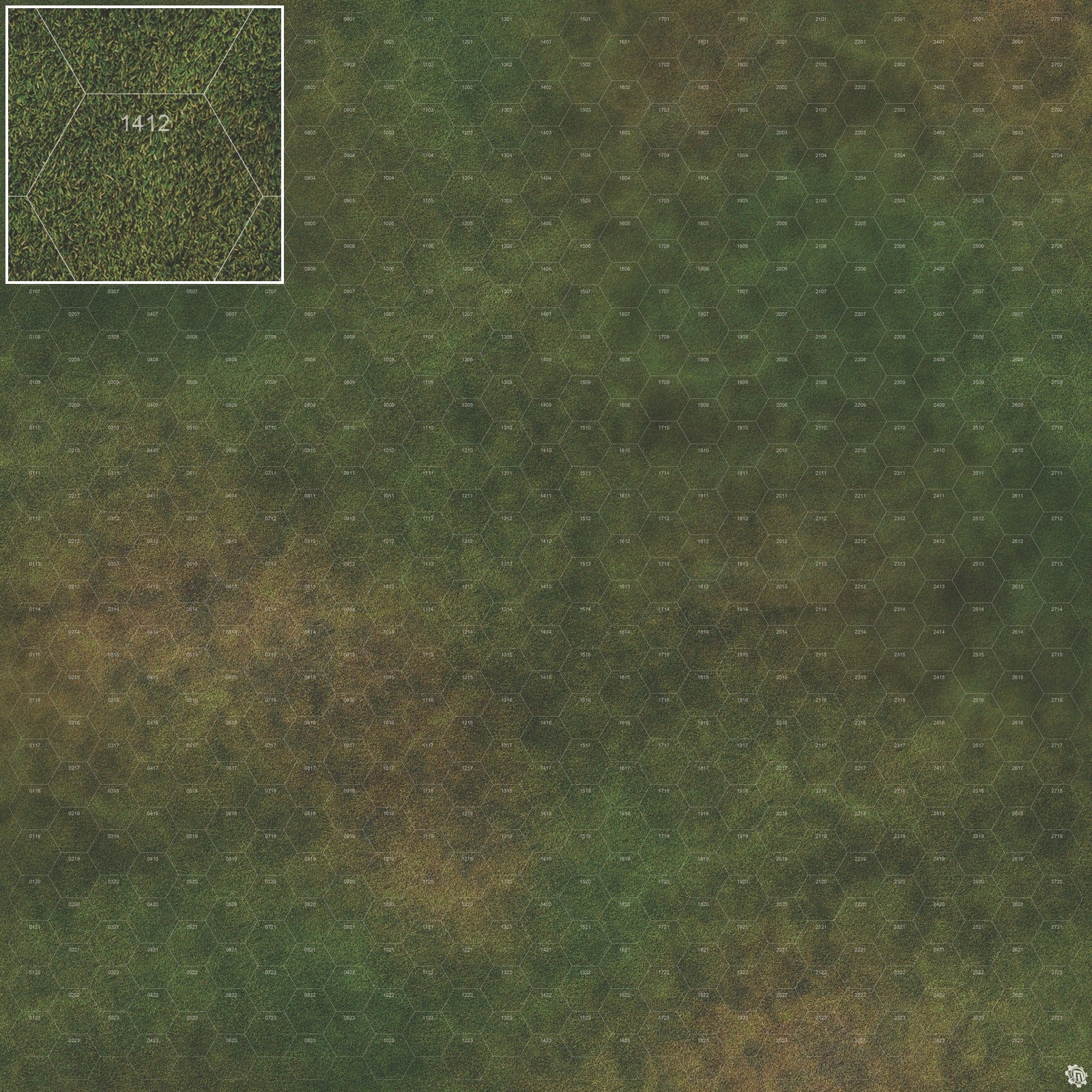 Mats by Mars: Green Meadow Tabletop Wargaming Play Mat