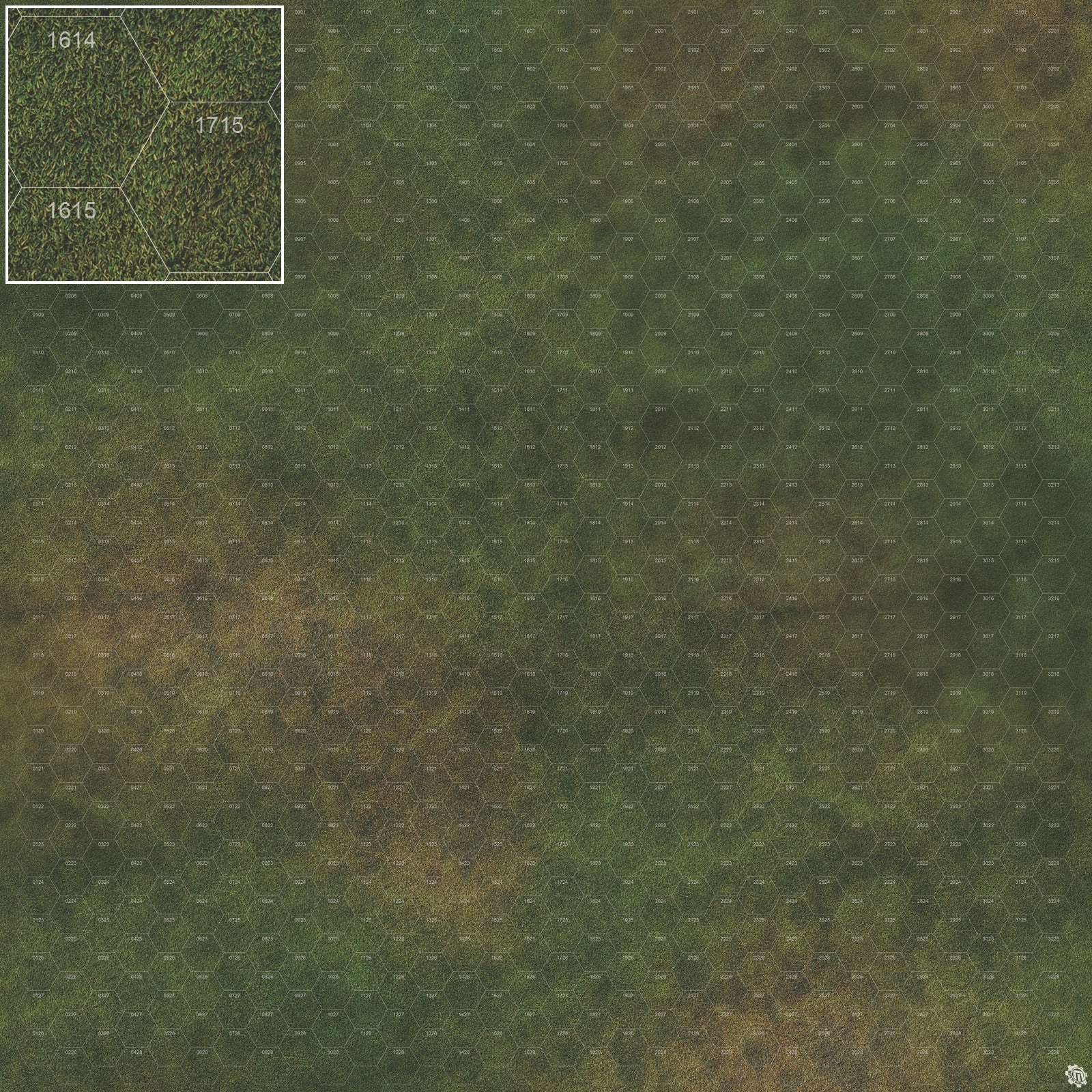 Mats by Mars: Green Meadow Tabletop Wargaming Play Mat