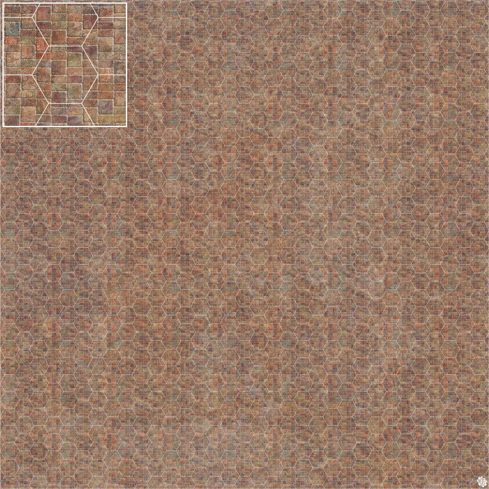 Mats by Mars: Sett in Stone (Red) Tabletop Wargaming Play Mat