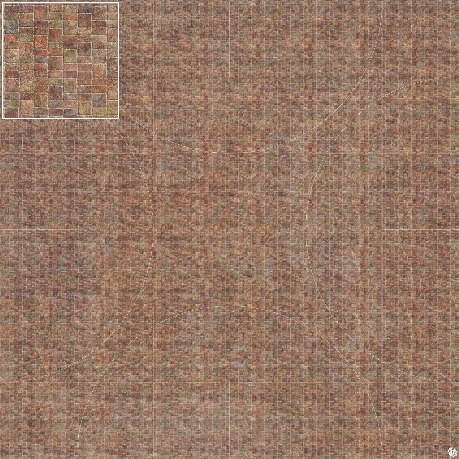 Mats by Mars: Sett in Stone (Red) Tabletop Wargaming Play Mat