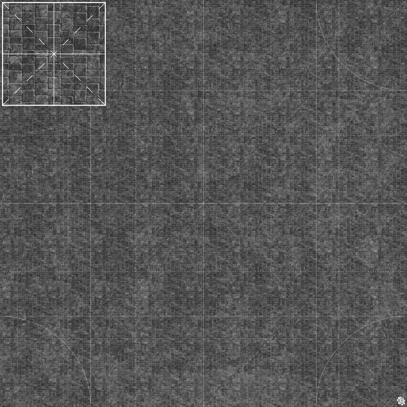 Mats by Mars: Sett in Stone (Grey) Tabletop Wargaming Play Mat