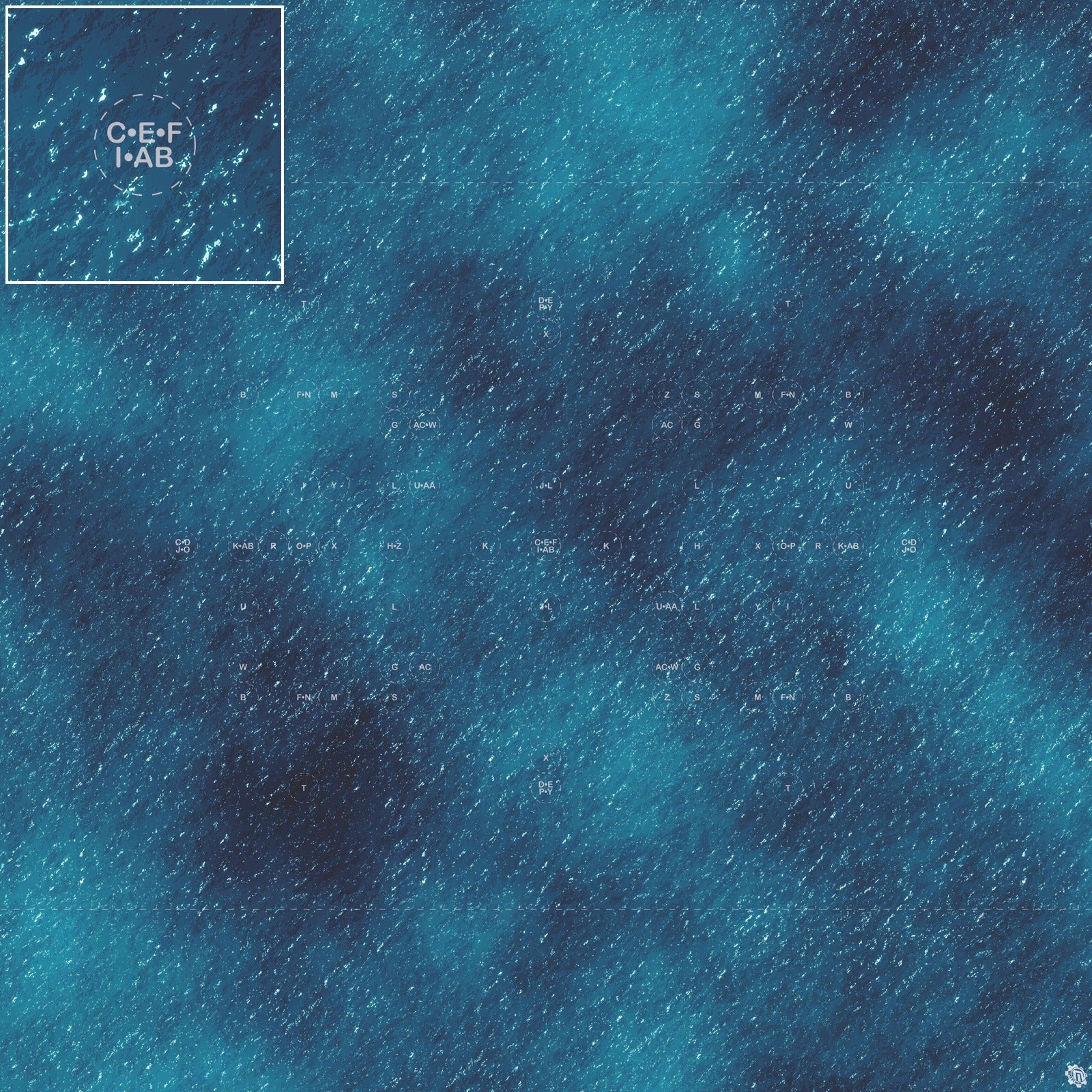 Mats by Mars: Dark Caribbean Tabletop Wargaming Play Mat