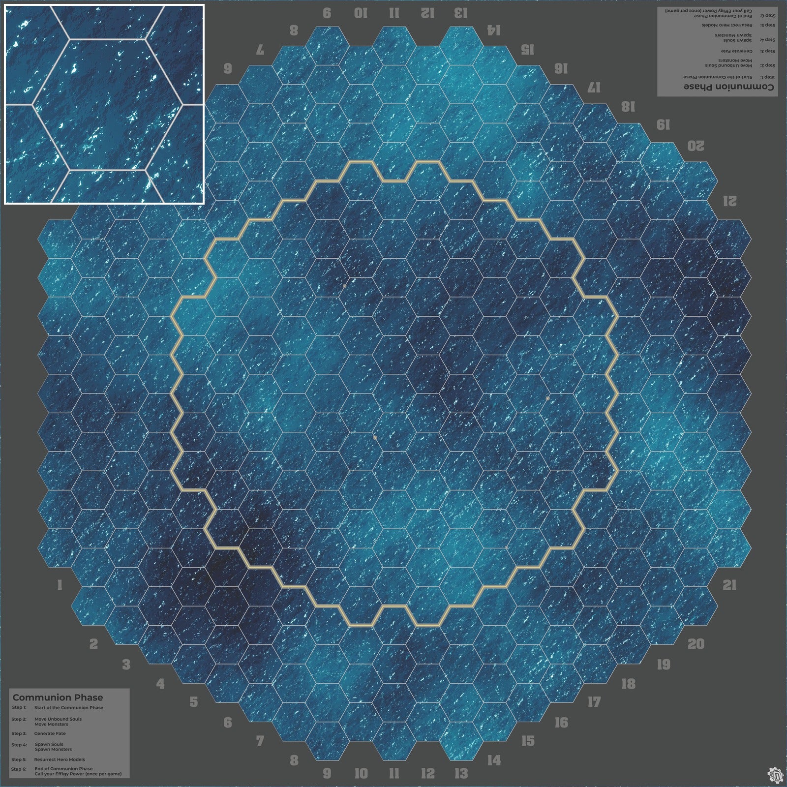 Mats by Mars: Dark Caribbean Tabletop Wargaming Play Mat