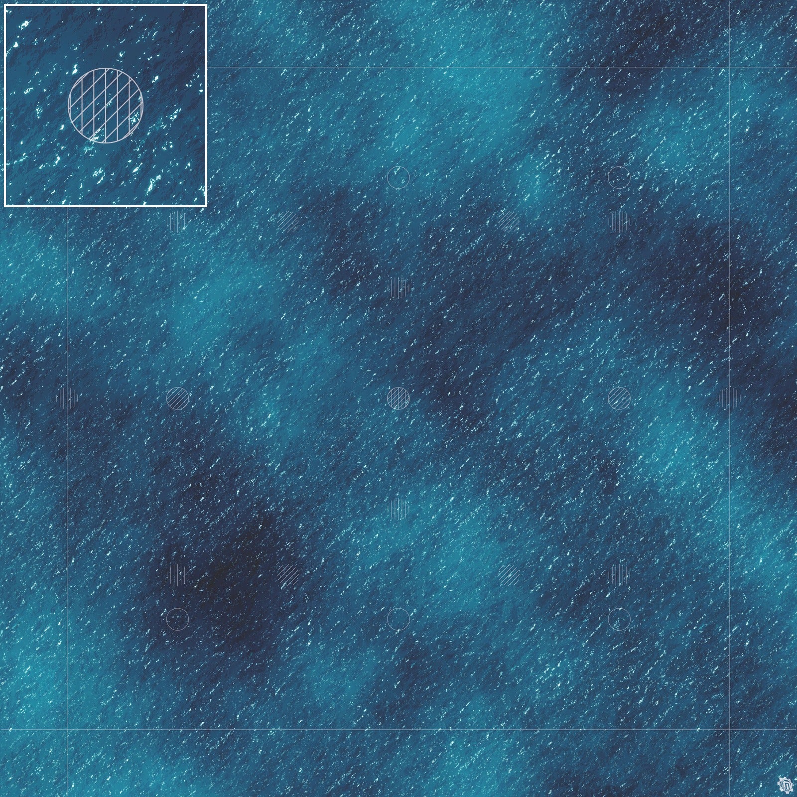 Mats by Mars: Dark Caribbean Tabletop Wargaming Play Mat