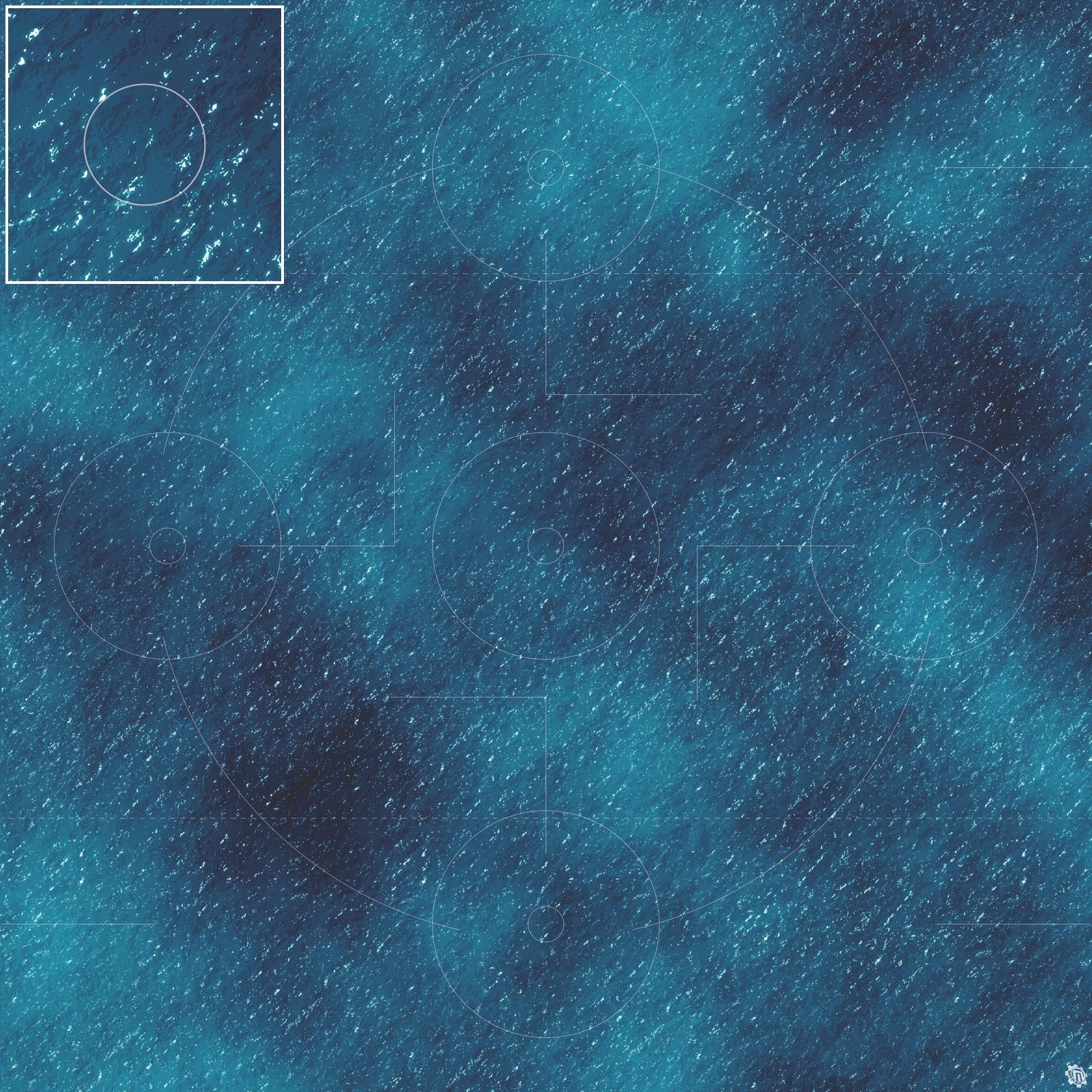 Mats by Mars: Dark Caribbean Tabletop Wargaming Play Mat