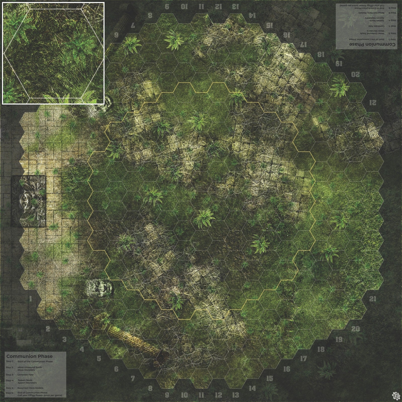 Mats by Mars: Forgotten Temple (Altar) Tabletop Wargaming Play Mat