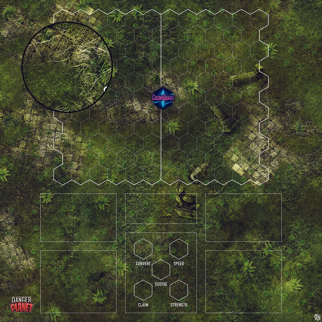 Danger Planet's CosmiQuake Play Mat by Mats by Mars