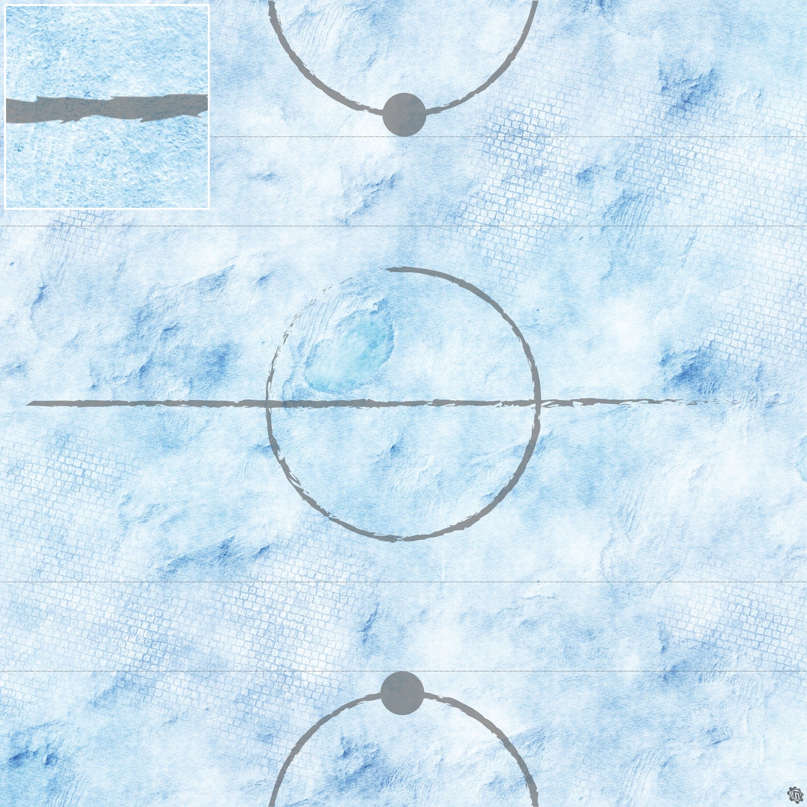Mats by Mars: Frosty Cobbles Tabletop Wargaming Play Mat