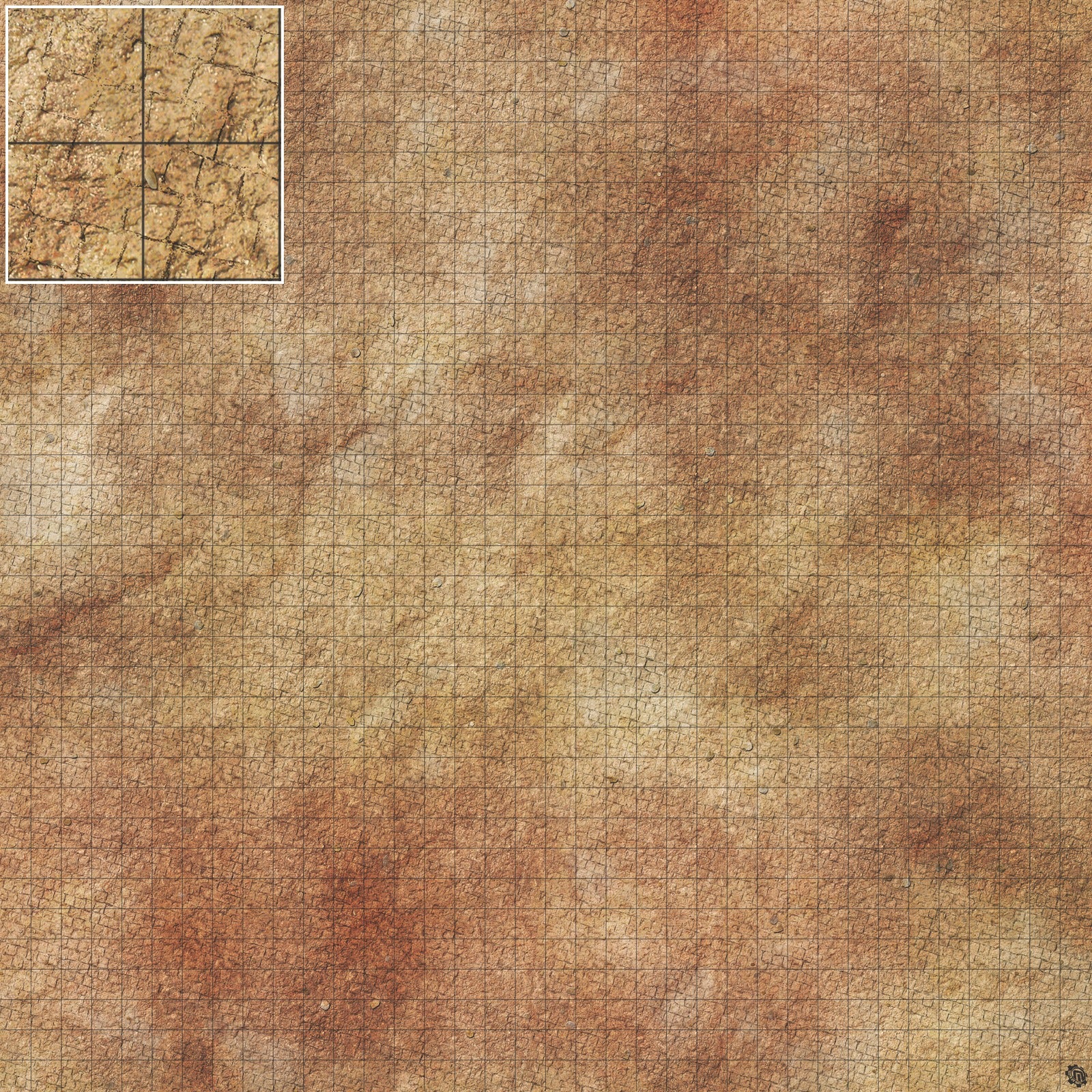 Mats by Mars: Sandy Cobbles Tabletop Wargaming Play Mat