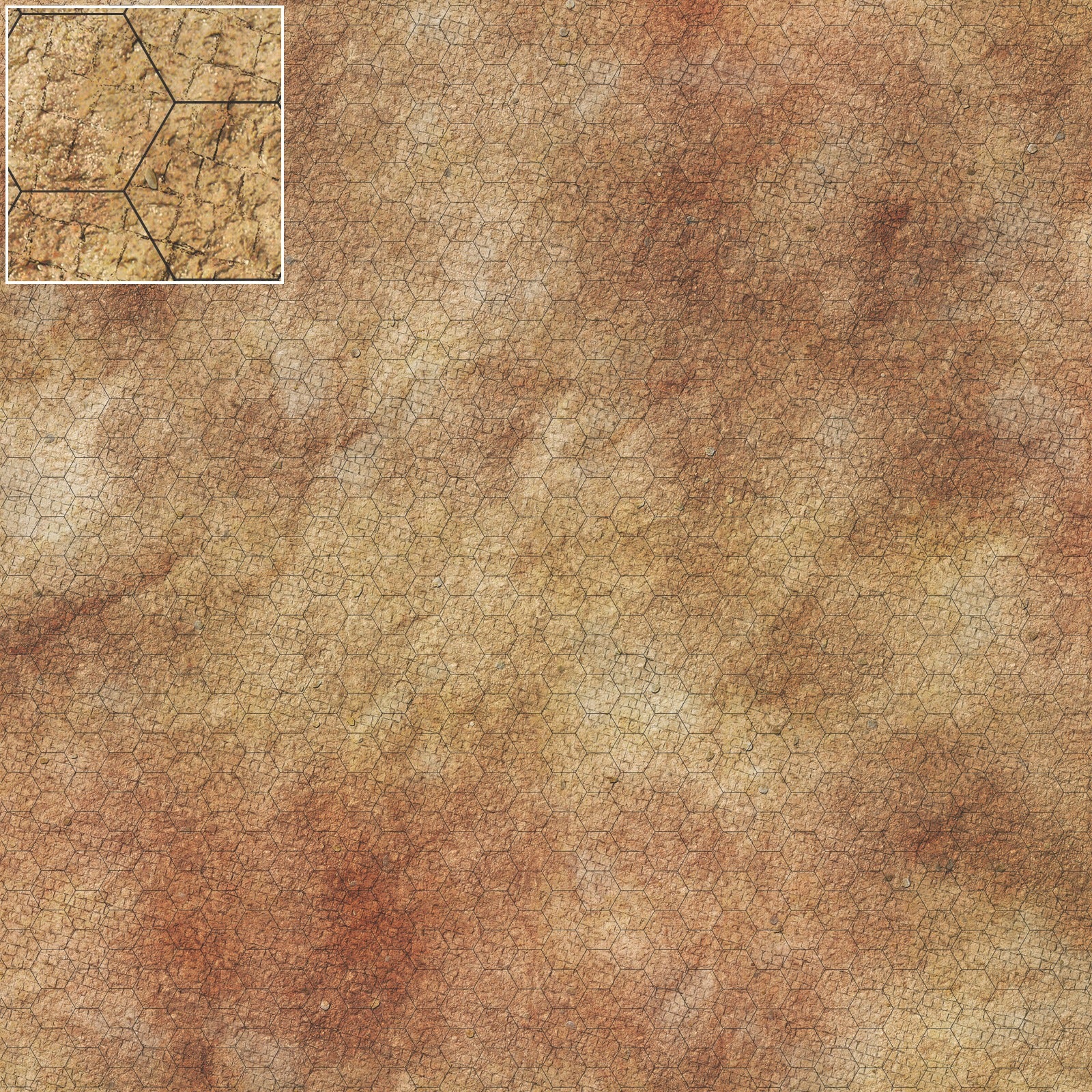 Mats by Mars: Sandy Cobbles Tabletop Wargaming Play Mat