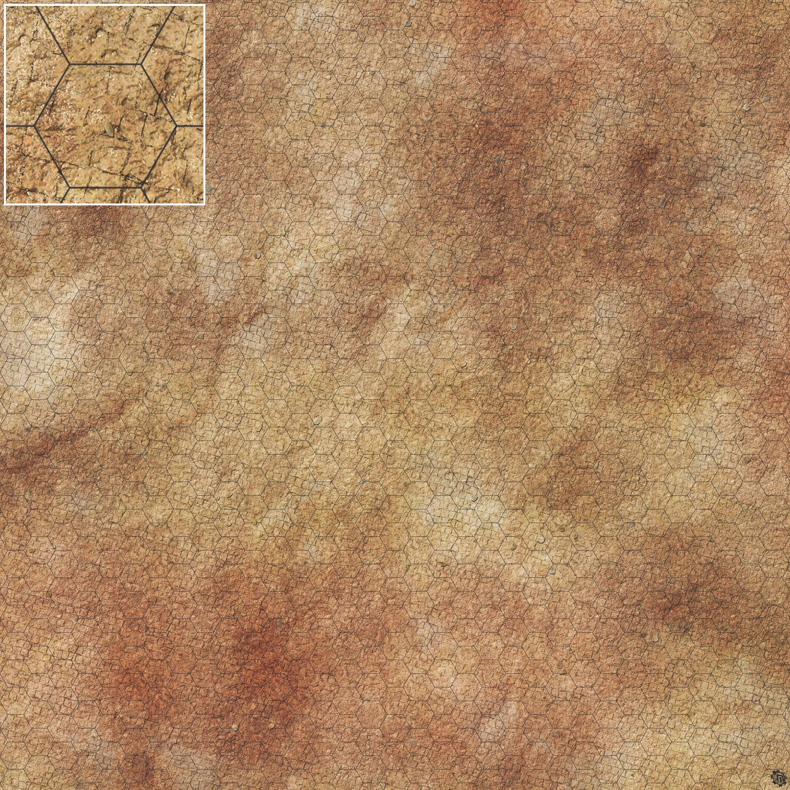 Mats by Mars: Sandy Cobbles Tabletop Wargaming Play Mat