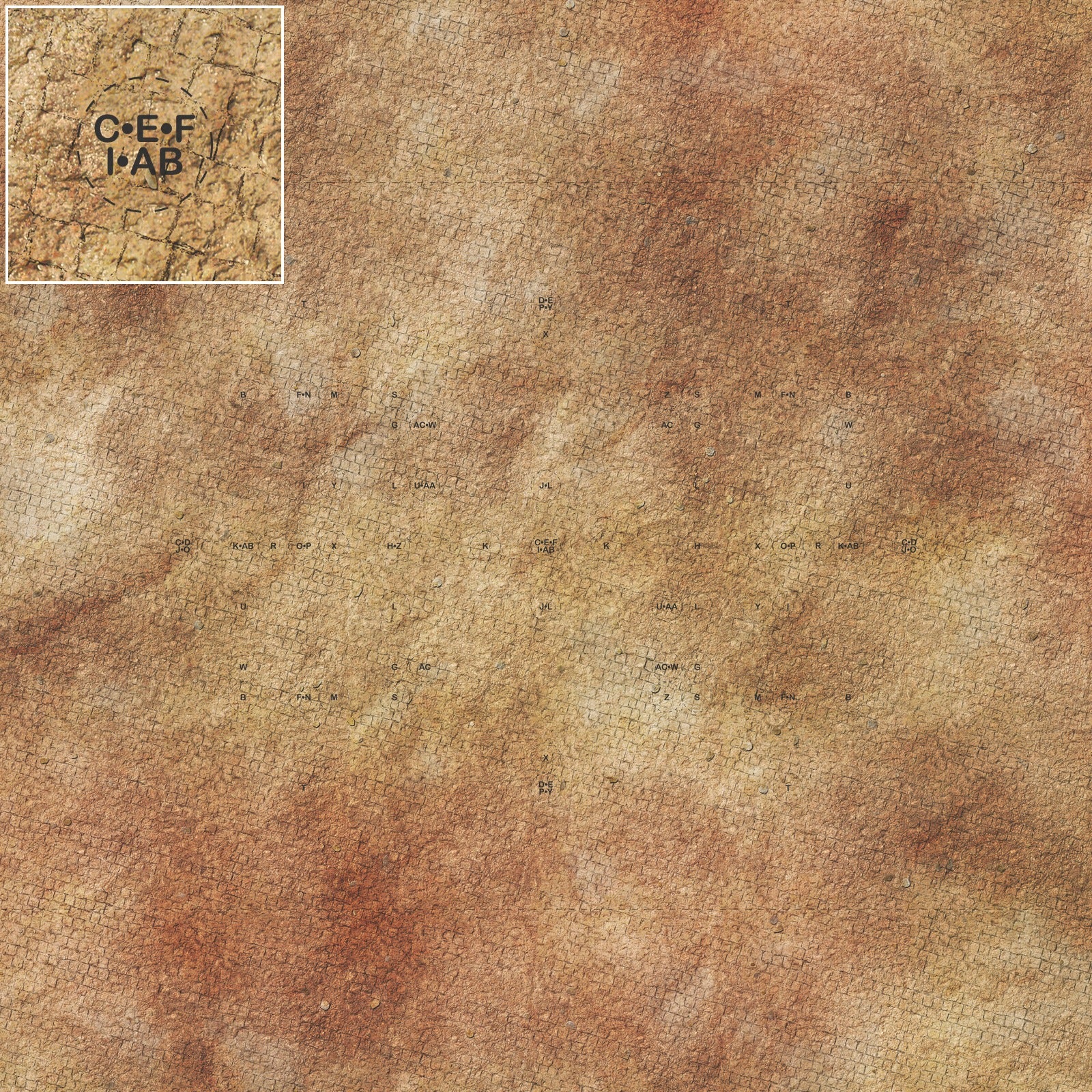 Mats by Mars: Sandy Cobbles Tabletop Wargaming Play Mat