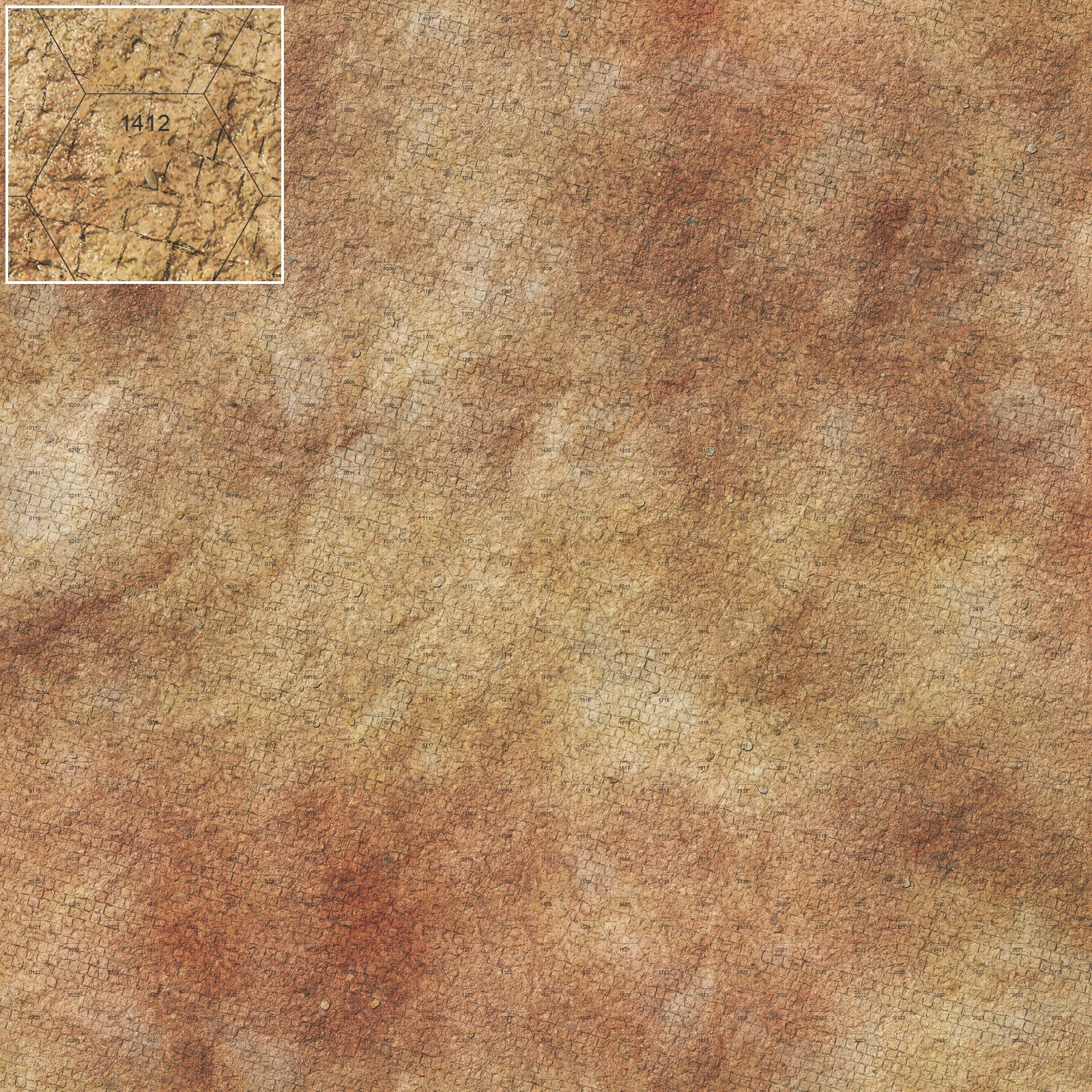 Mats by Mars: Sandy Cobbles Tabletop Wargaming Play Mat