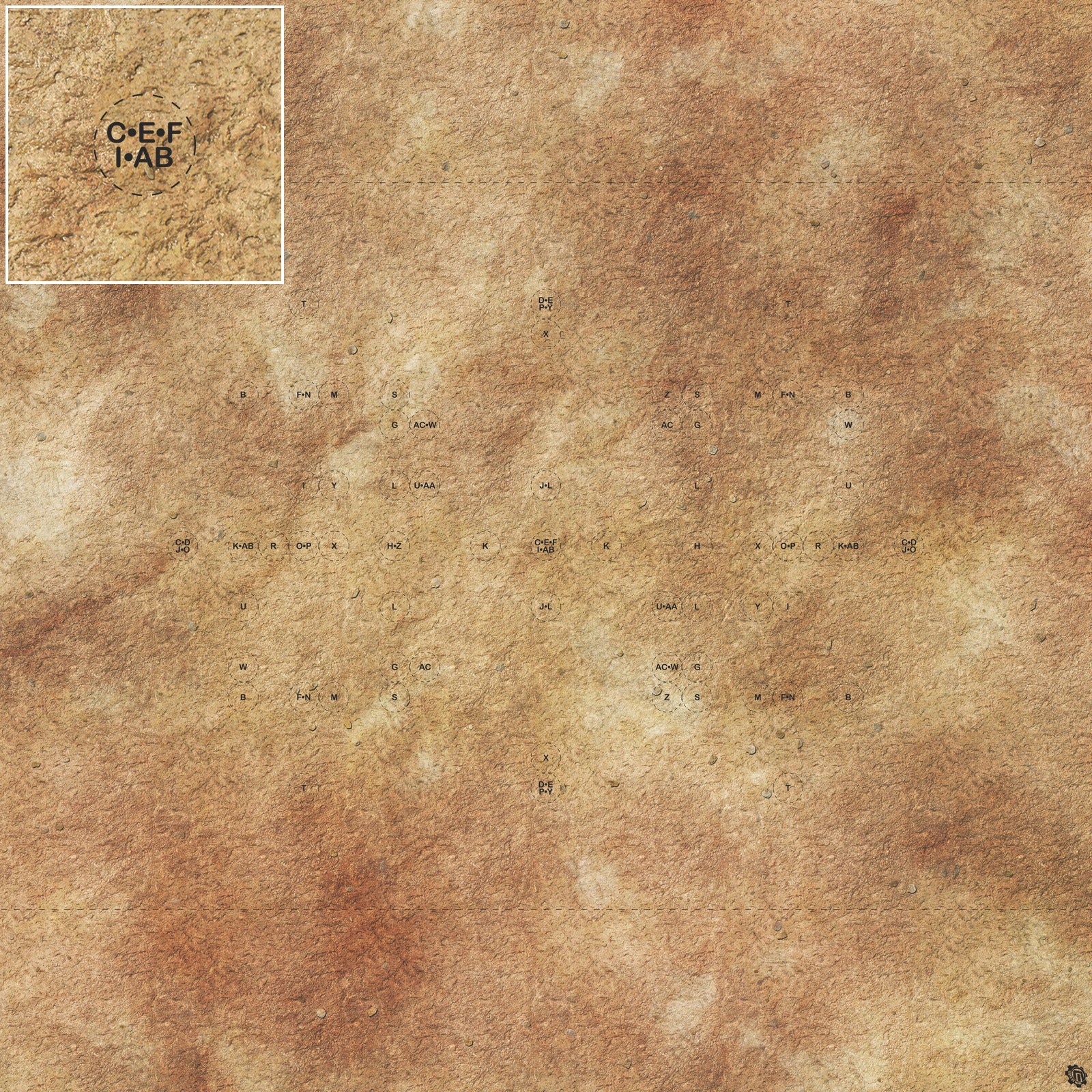 Mats by Mars: Swallowing Sand Tabletop Wargaming Play Mat