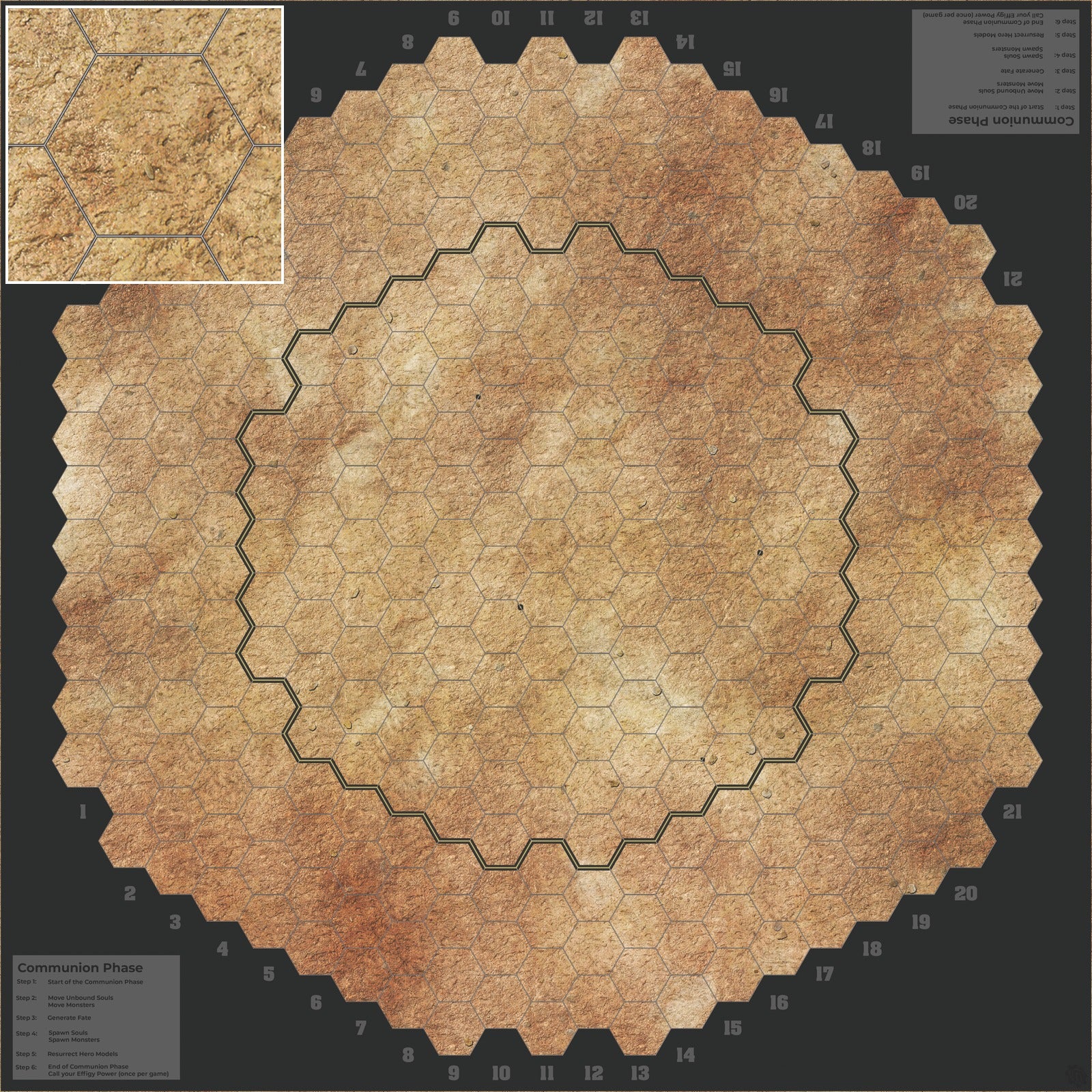Mats by Mars: Swallowing Sand Tabletop Wargaming Play Mat