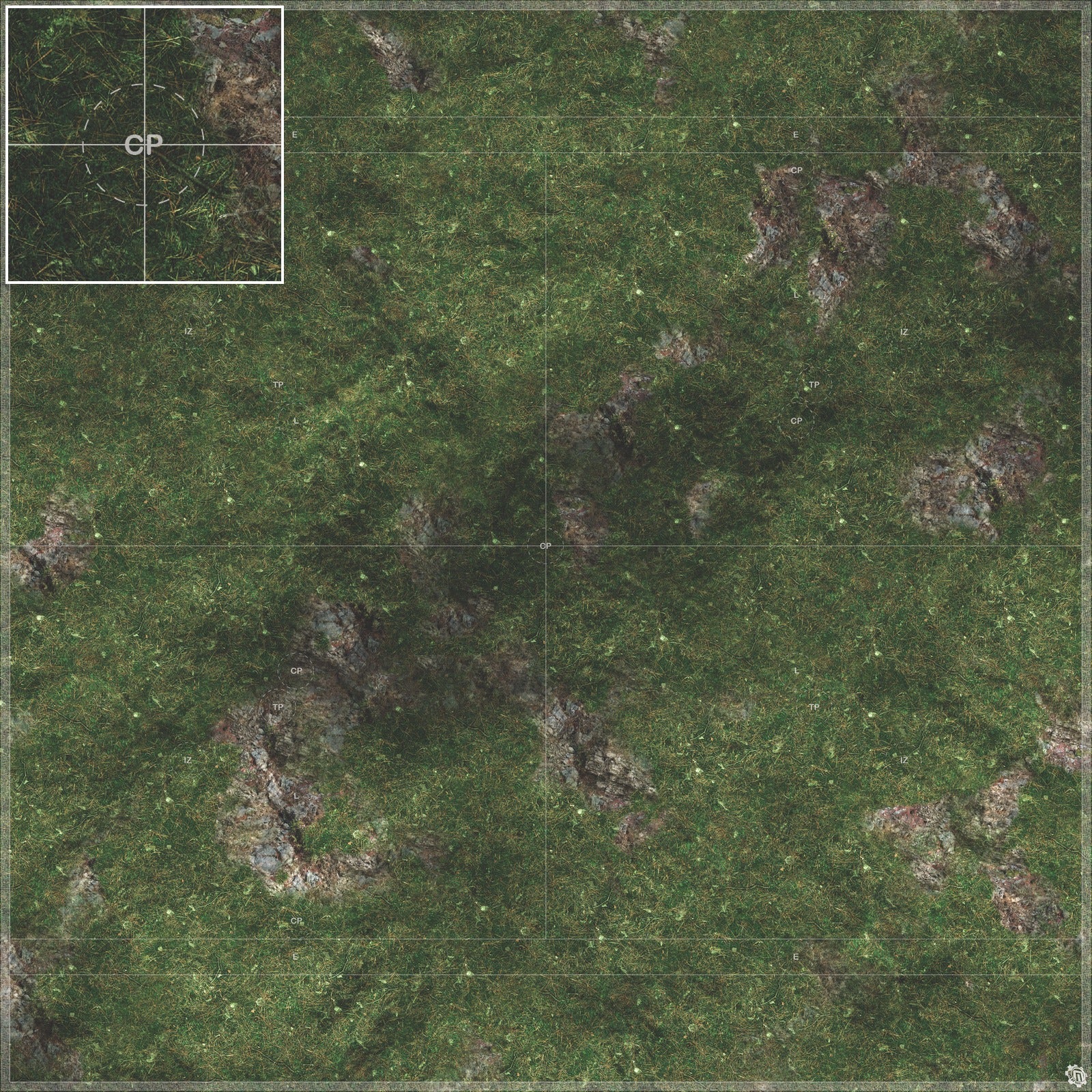 Mats by Mars: Green Hills Tabletop Wargaming Play Mat