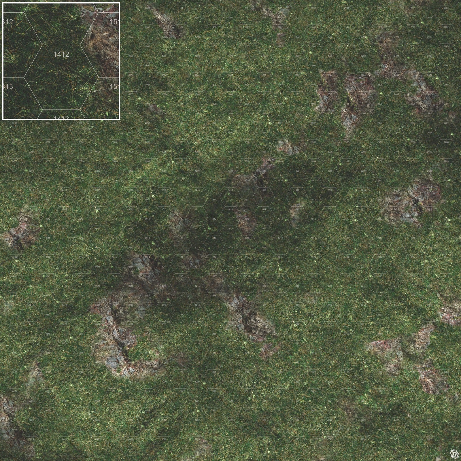 Mats by Mars: Green Hills Tabletop Wargaming Play Mat