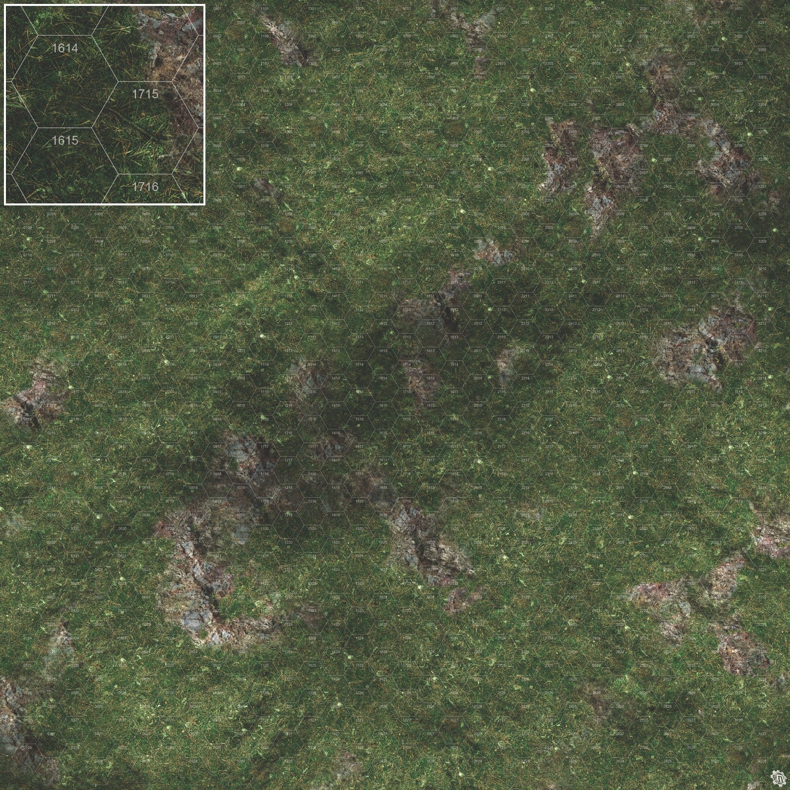 Mats by Mars: Green Hills Tabletop Wargaming Play Mat