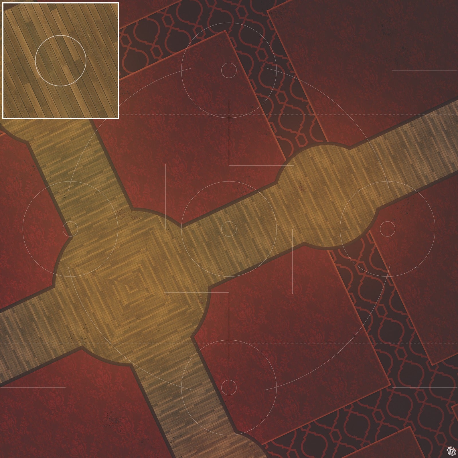 Mats by Mars: Casino Floor Tabletop Wargaming Play Mat