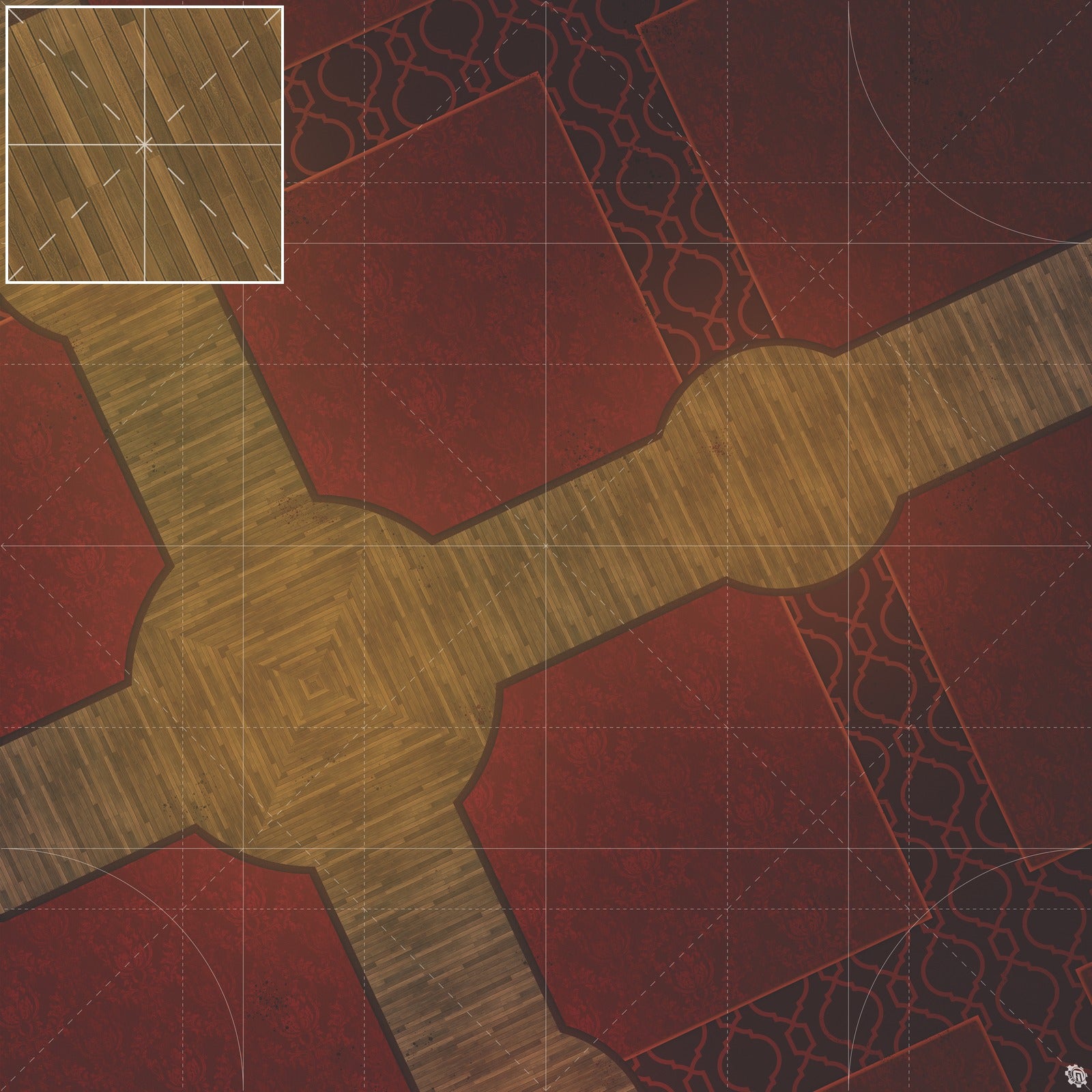 Mats by Mars: Casino Floor Tabletop Wargaming Play Mat
