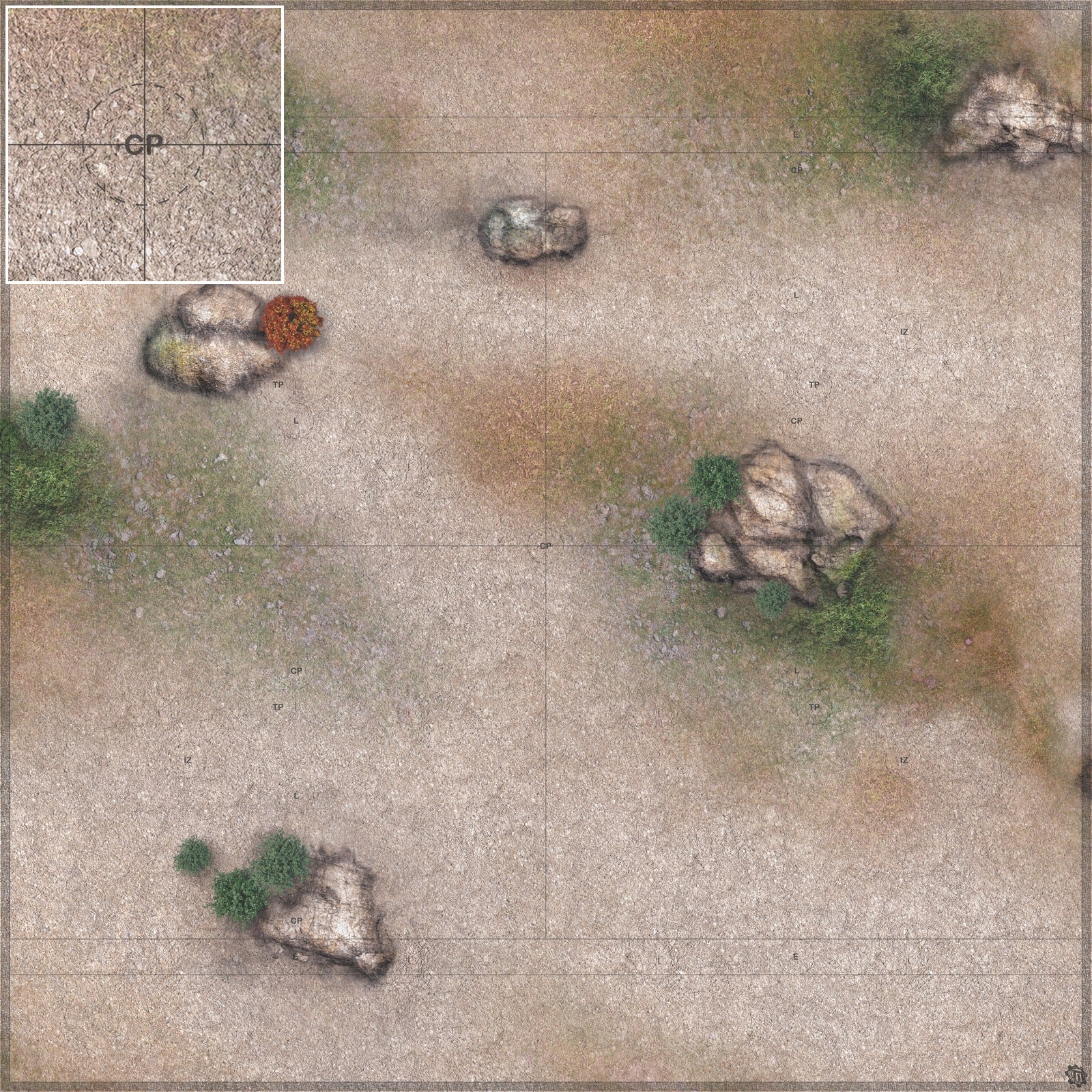 Mats by Mars: Hellenic Plateau Tabletop Wargaming Play Mat