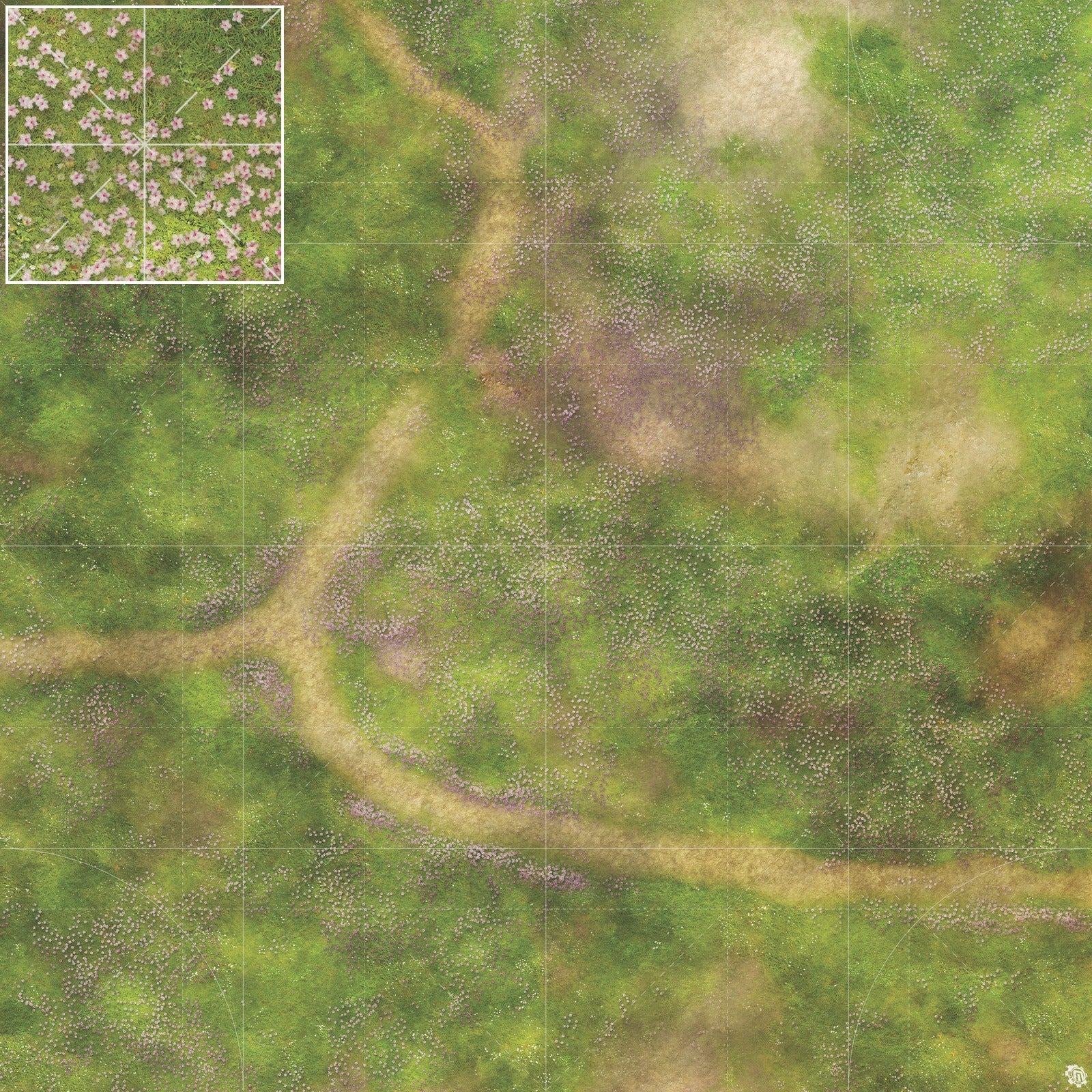 Mats by Mars: Cherry Blossom Crossroads Tabletop Wargaming Play Mat