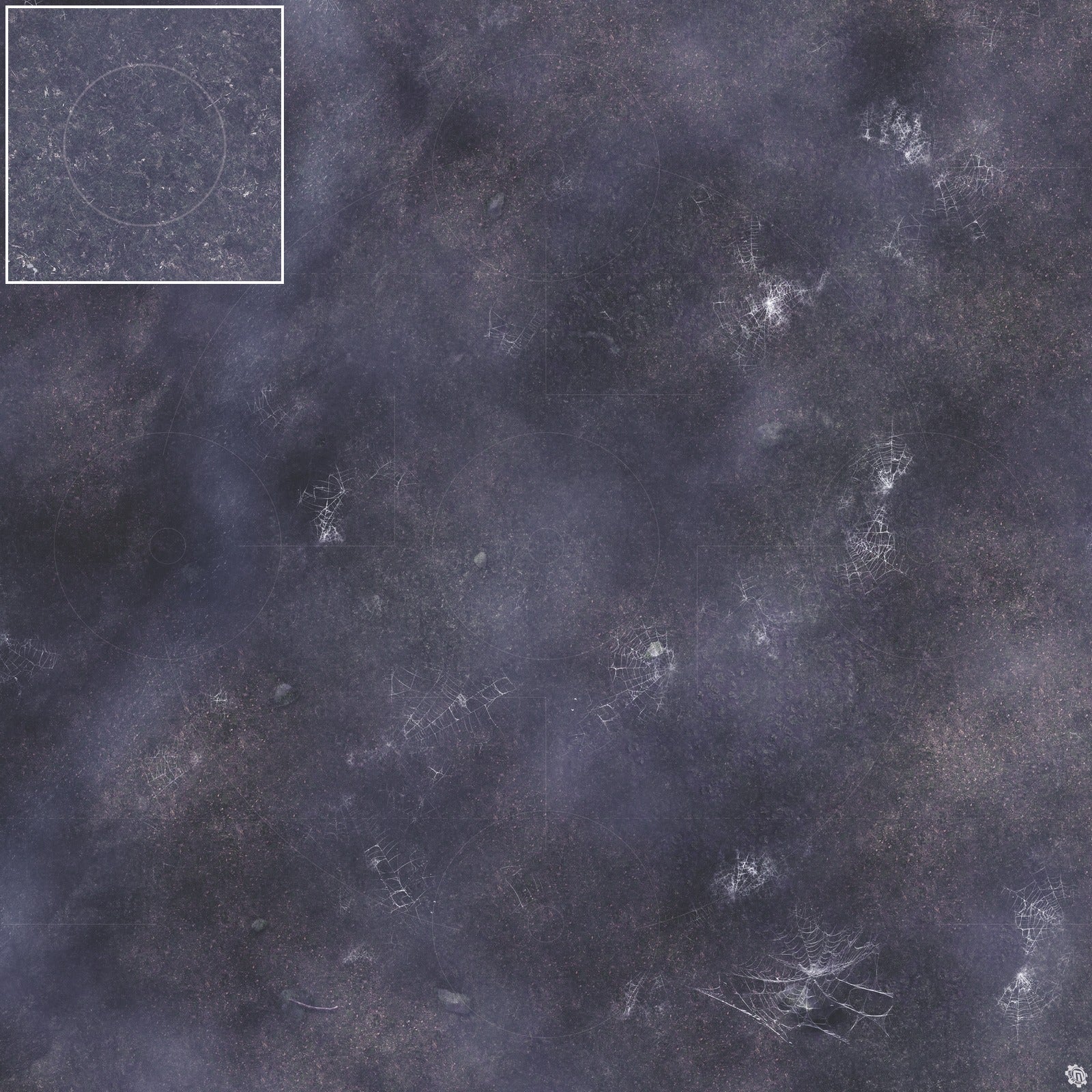 Mats by Mars: Moonlight Cobwebs Tabletop Wargaming Play Mat
