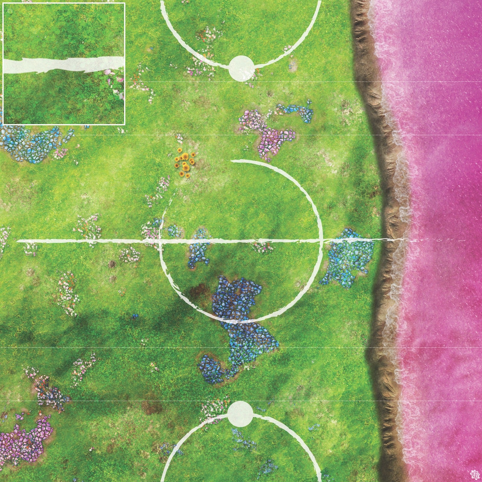 Mats by Mars: Faewild Shore Tabletop Wargaming Play Mat