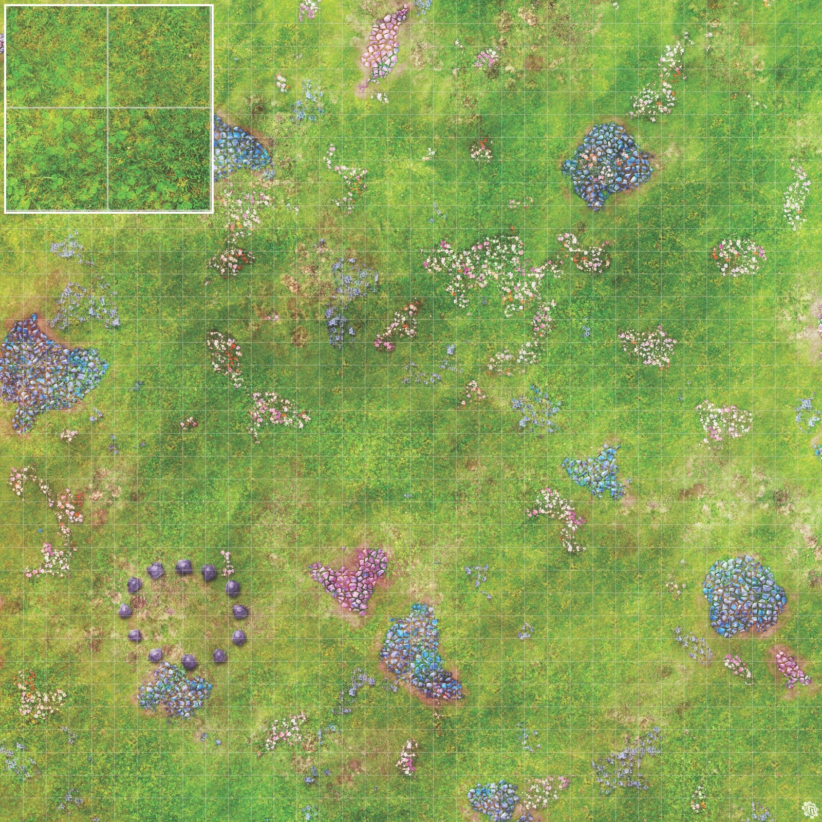 Mats by Mars: Faewild Fields Tabletop Wargaming Play Mat