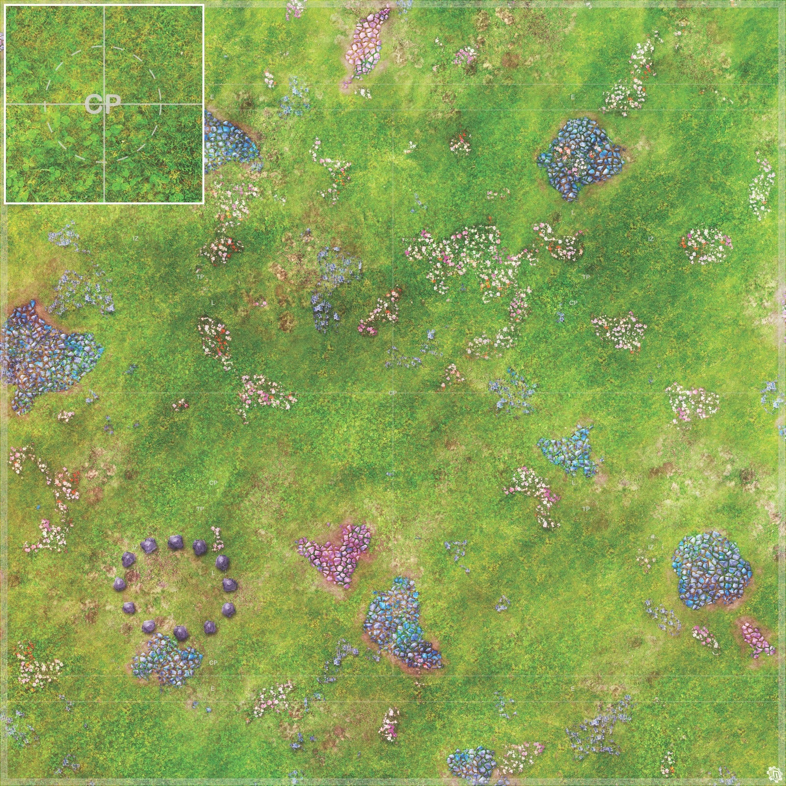 Mats by Mars: Faewild Fields Tabletop Wargaming Play Mat