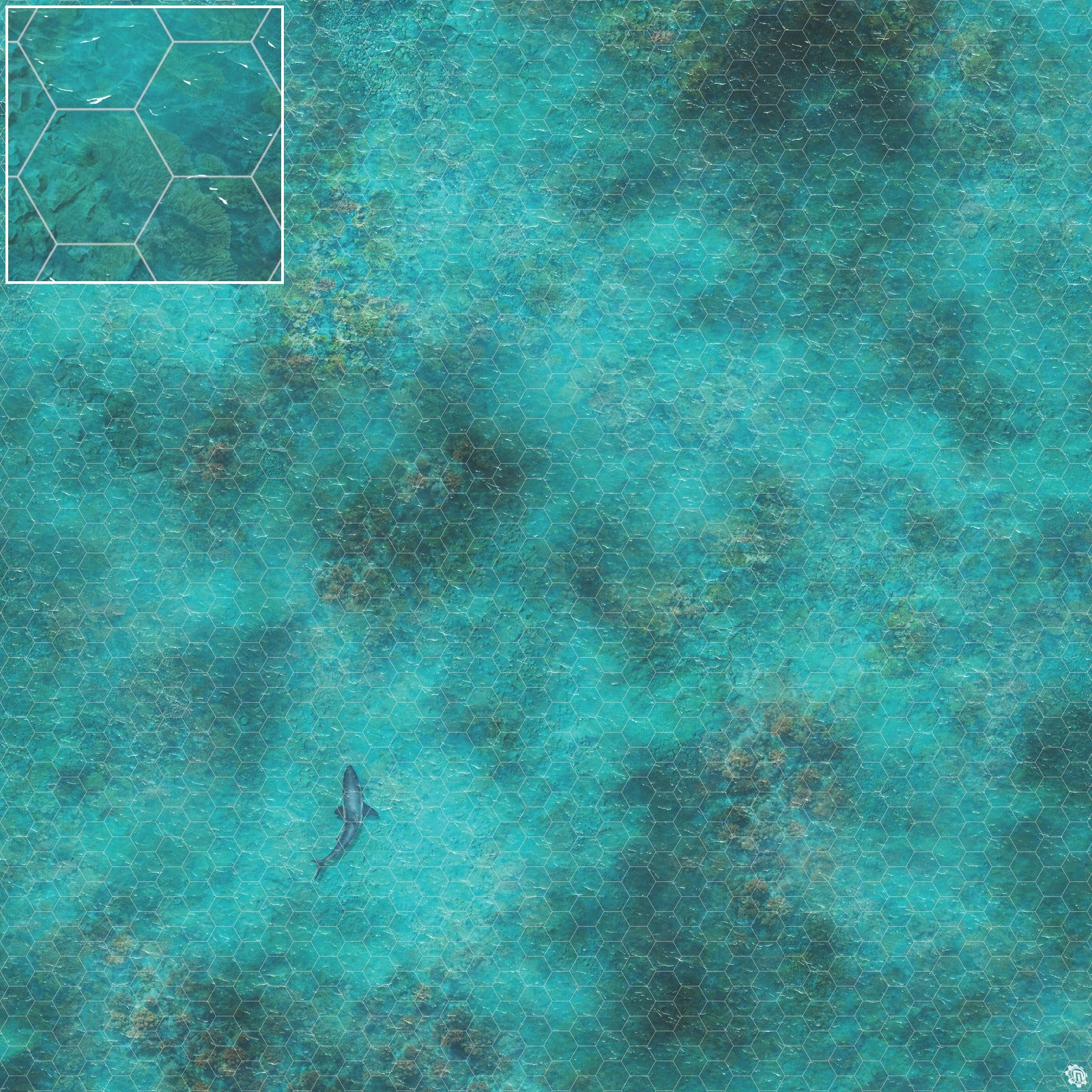 Mats by Mars: Coral Cove Tabletop Wargaming Play Mat