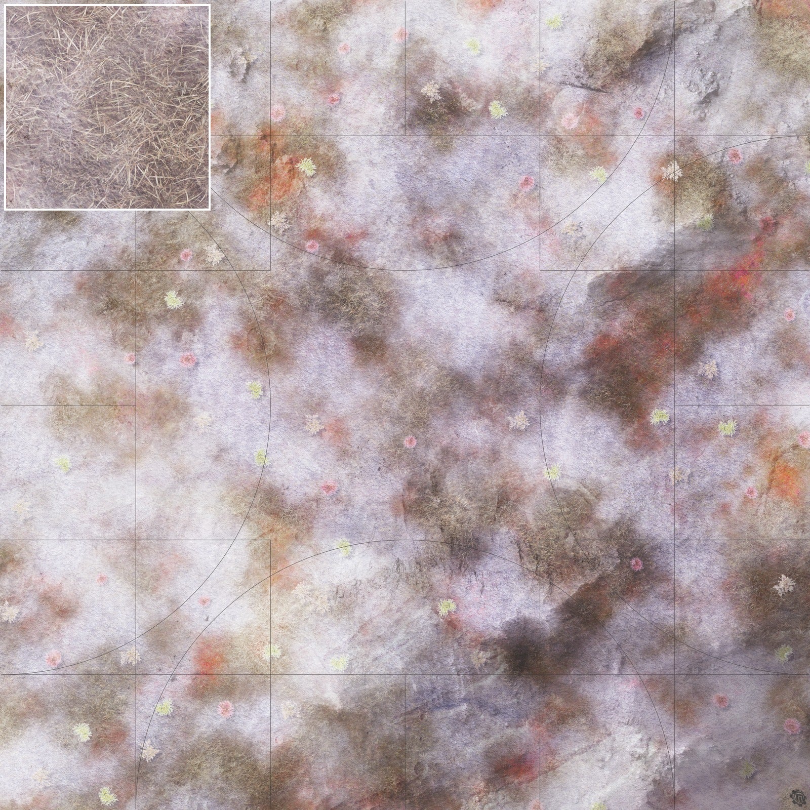 Mats by Mars: Hinterland Snow Tabletop Wargaming Play Mat