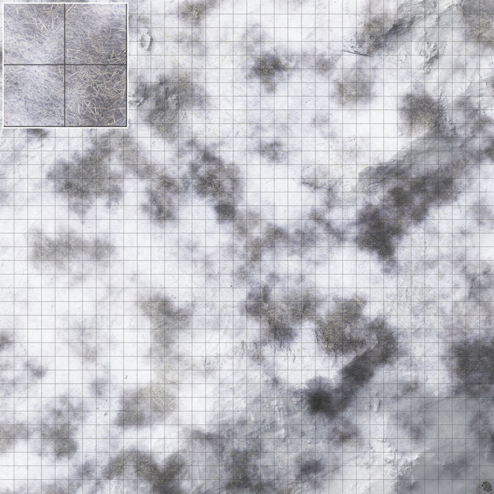 Mats by Mars: Frozen Wasteland Tabletop Wargaming Play Mat