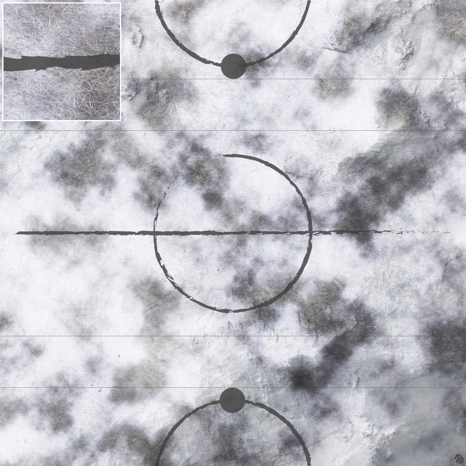 Mats by Mars: Frozen Wasteland Tabletop Wargaming Play Mat