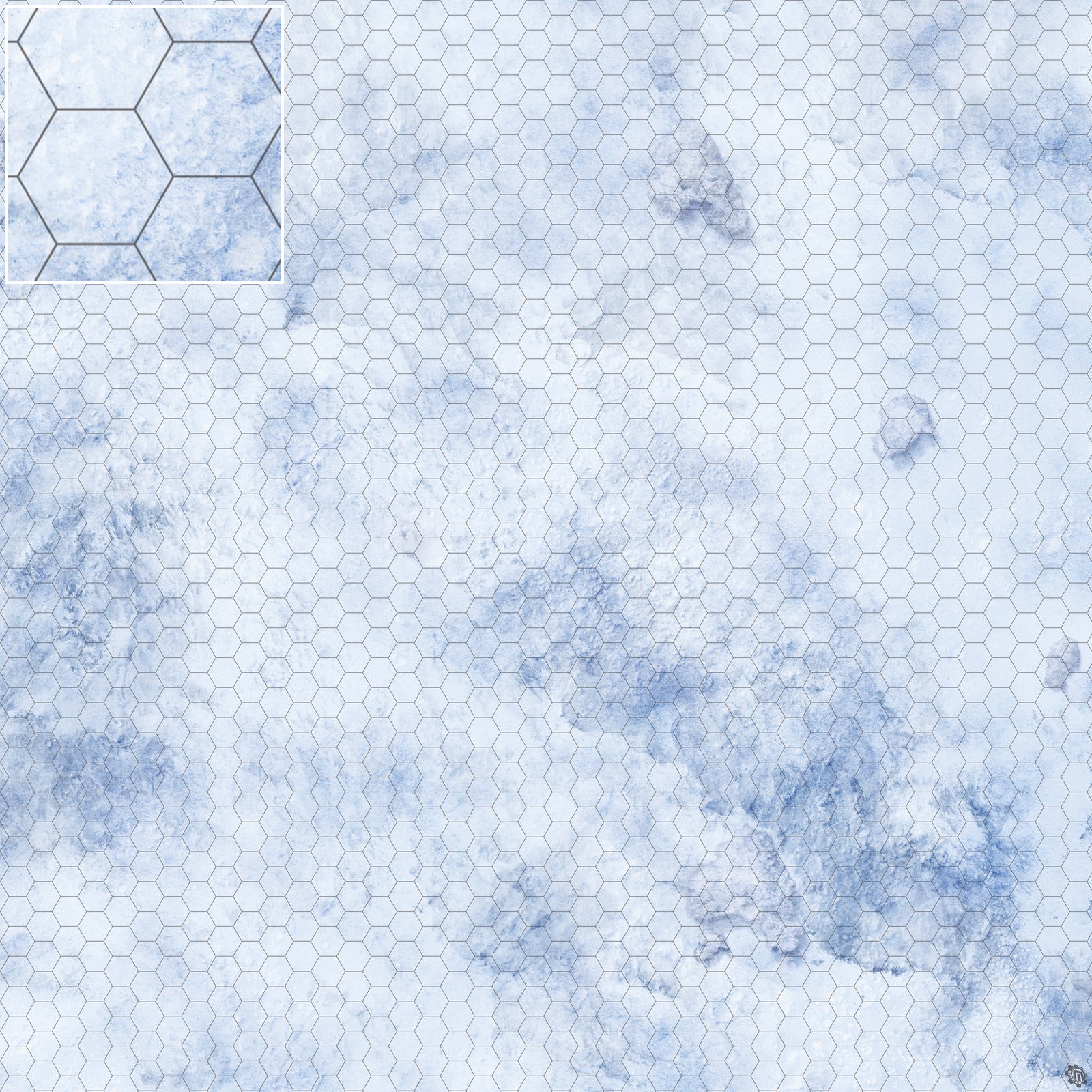 Mats by Mars: Glacial Pass Tabletop Wargaming Play Mat