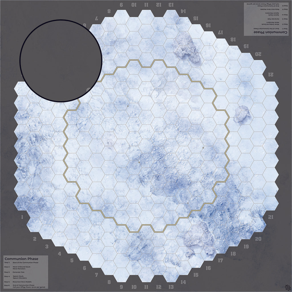 Mats by Mars: Glacial Pass Tabletop Wargaming Play Mat